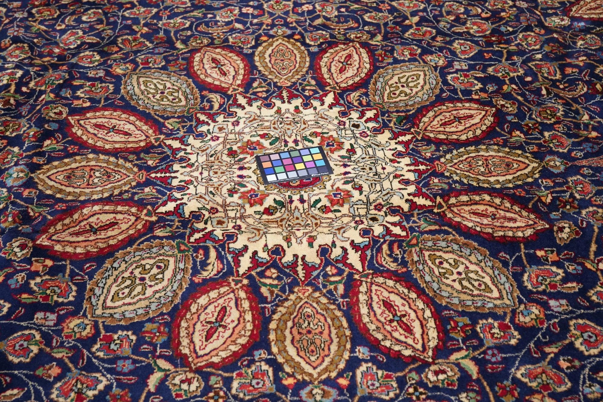 Tappeto Tabriz persiano estremamente fine, tessuto dall'artista Maestro Tessitore 8'1'' x 11'4 in vendita 2