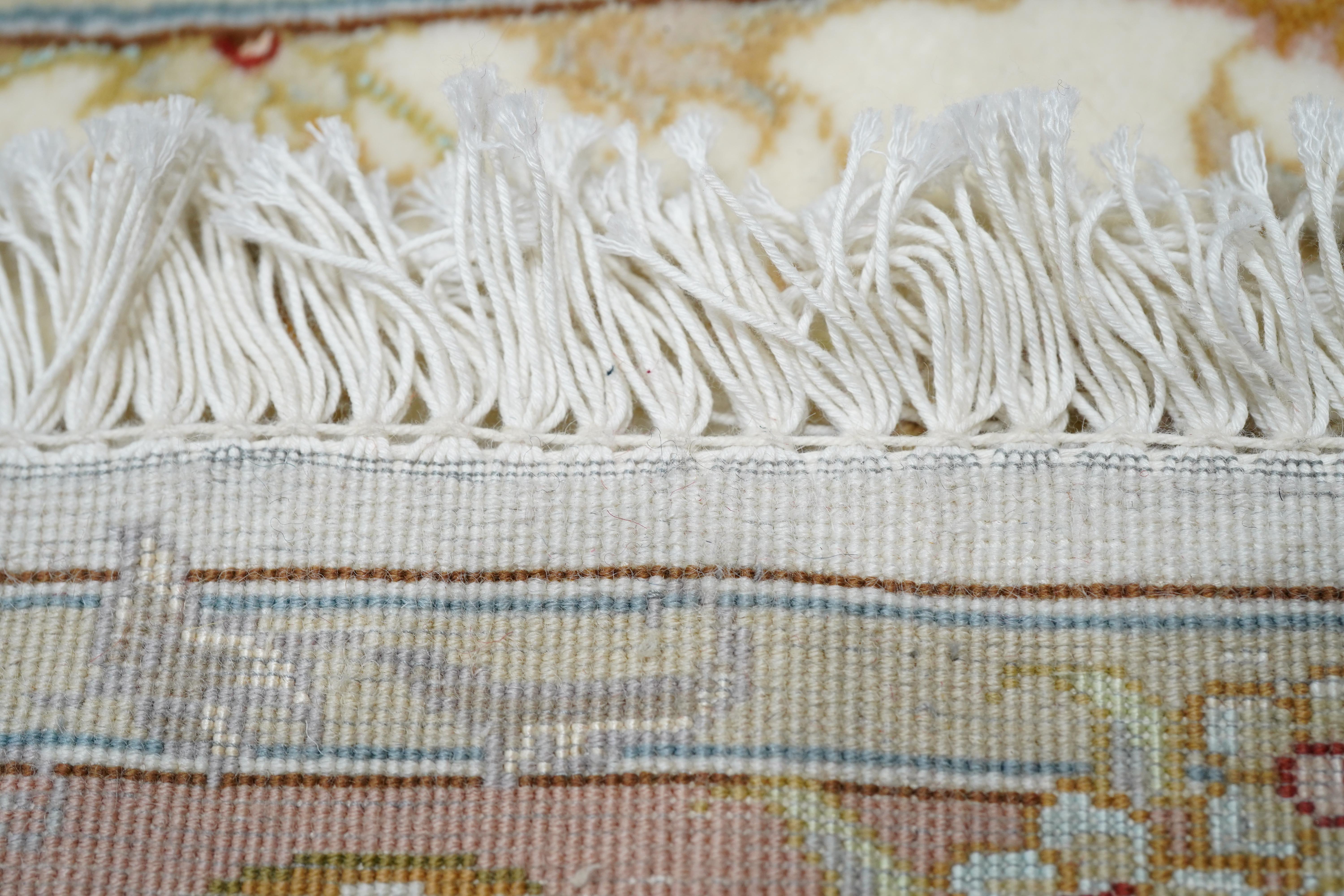 Extremely Fine Persian Tabriz Woven by the Artist Master Weaver Wool & Silk For Sale 6