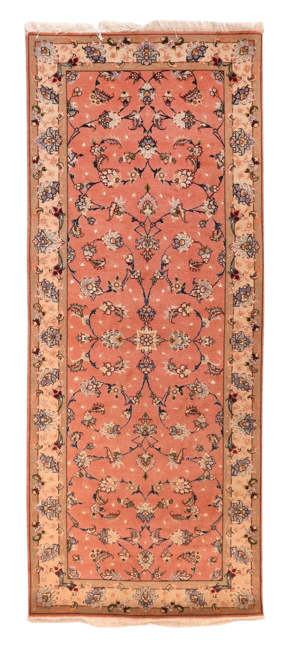 Tabriz persiano estremamente pregiato tessuto dal maestro tessitore dell'artista Lana e seta In condizioni buone in vendita a New York, NY