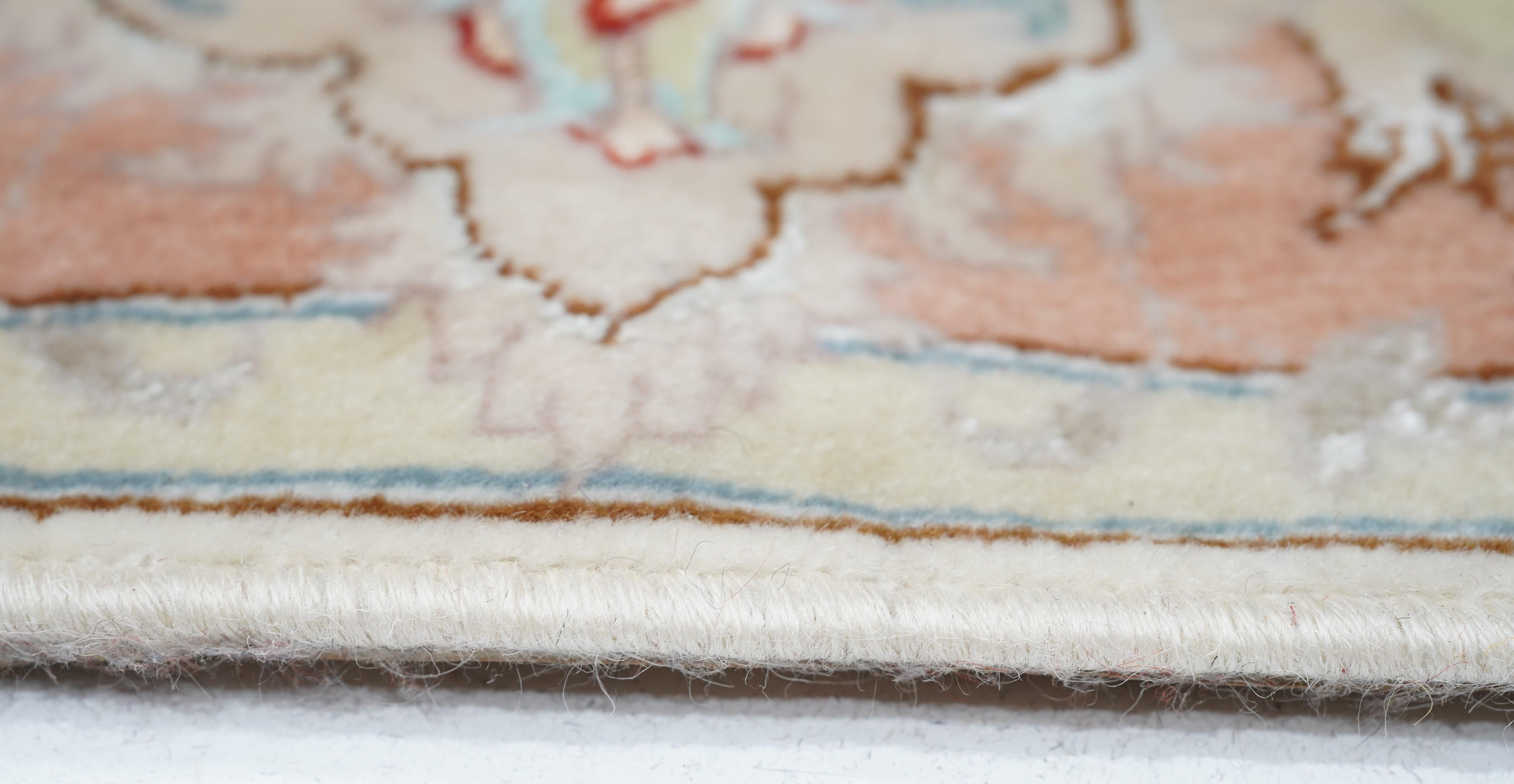 Extremely Fine Persian Tabriz Woven by the Artist Master Weaver Wool & Silk For Sale 1