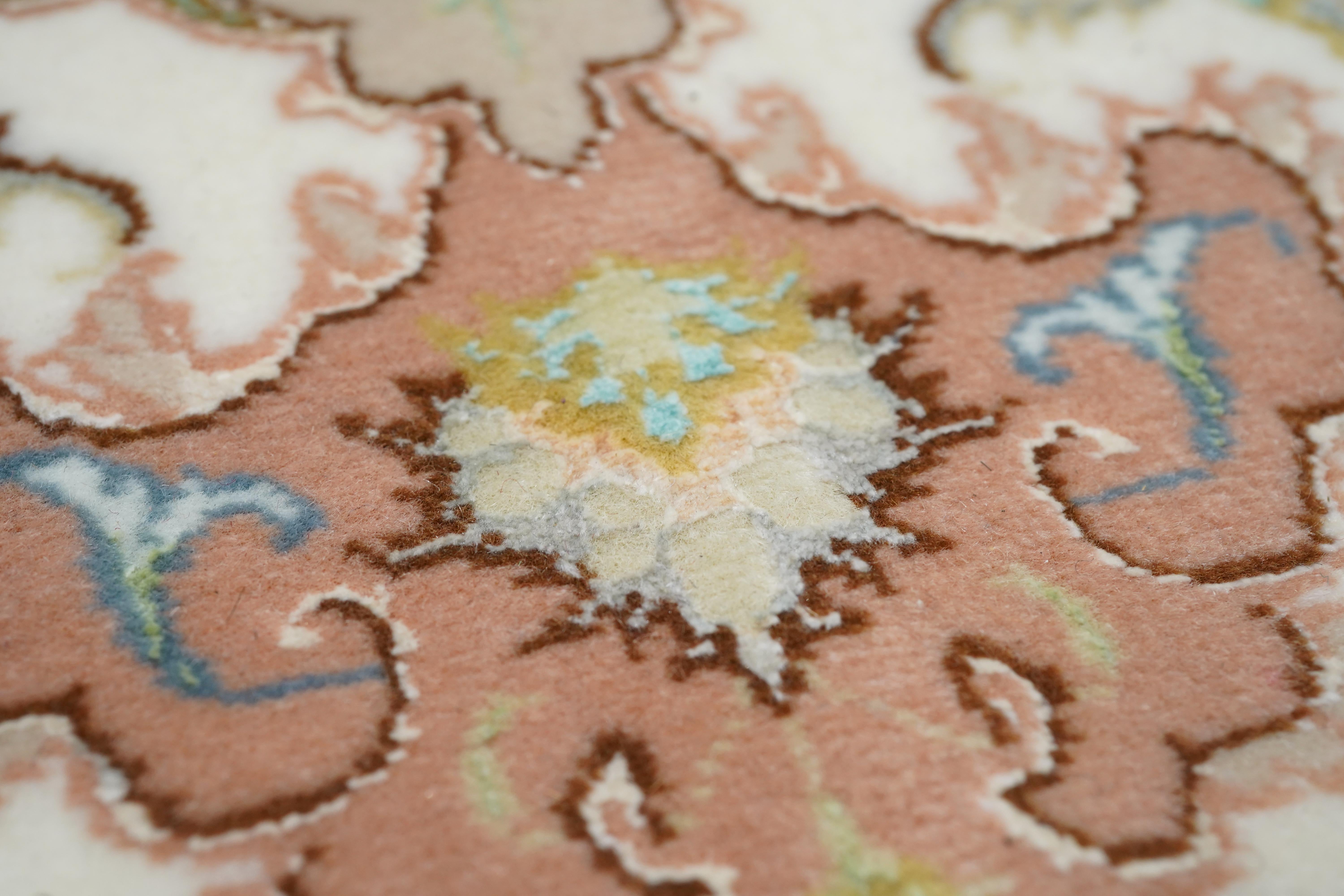 Extremely Fine Persian Tabriz Woven by the Artist Master Weaver Wool & Silk For Sale 2