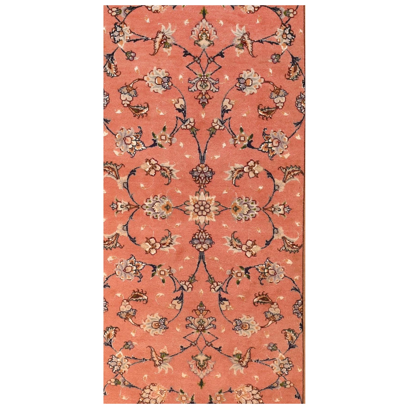 Tabriz persan extrêmement fin tissé par l'artiste Master Weaver laine et soie