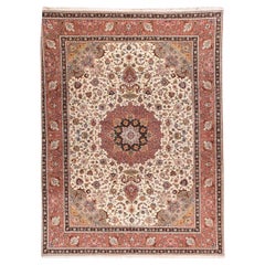Extremely Fine Persian Tabriz Woven by the Artist Master Weaver wool & silk Rug