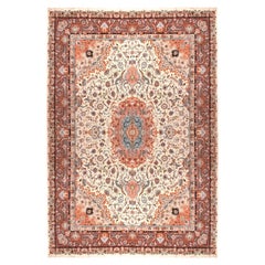 Extremely Fine Persian Wool & Silk Tabriz Rug 9'9'' x 13'0"
