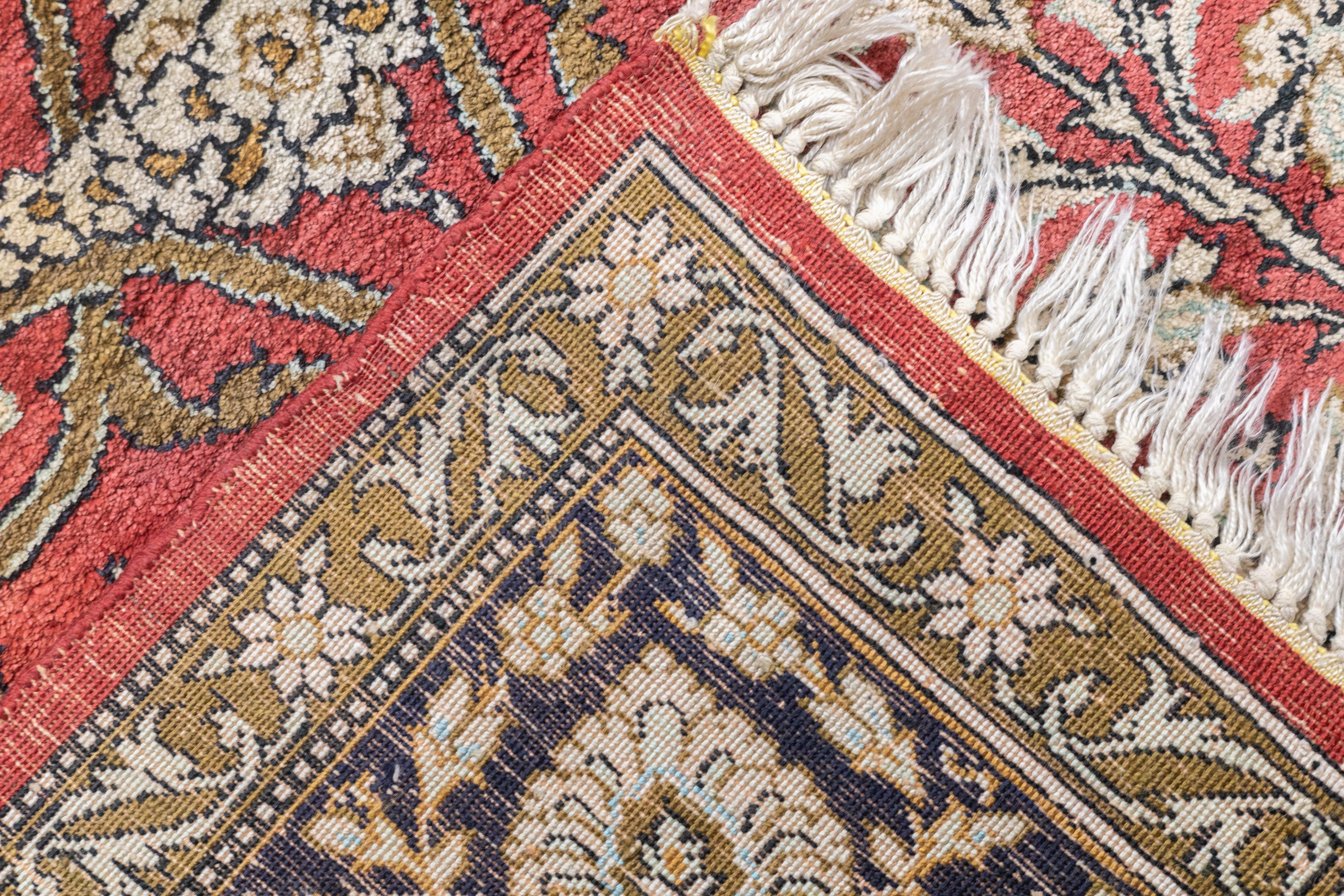 Tappeto Qum persiano in seta estremamente fine 4'7'' x 7'1'' in vendita 6