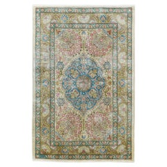 Tappeto Hereke in seta turca estremamente fine 2'3'' x 3'3''
