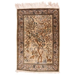 Vintage Fine Persian Silk Qum