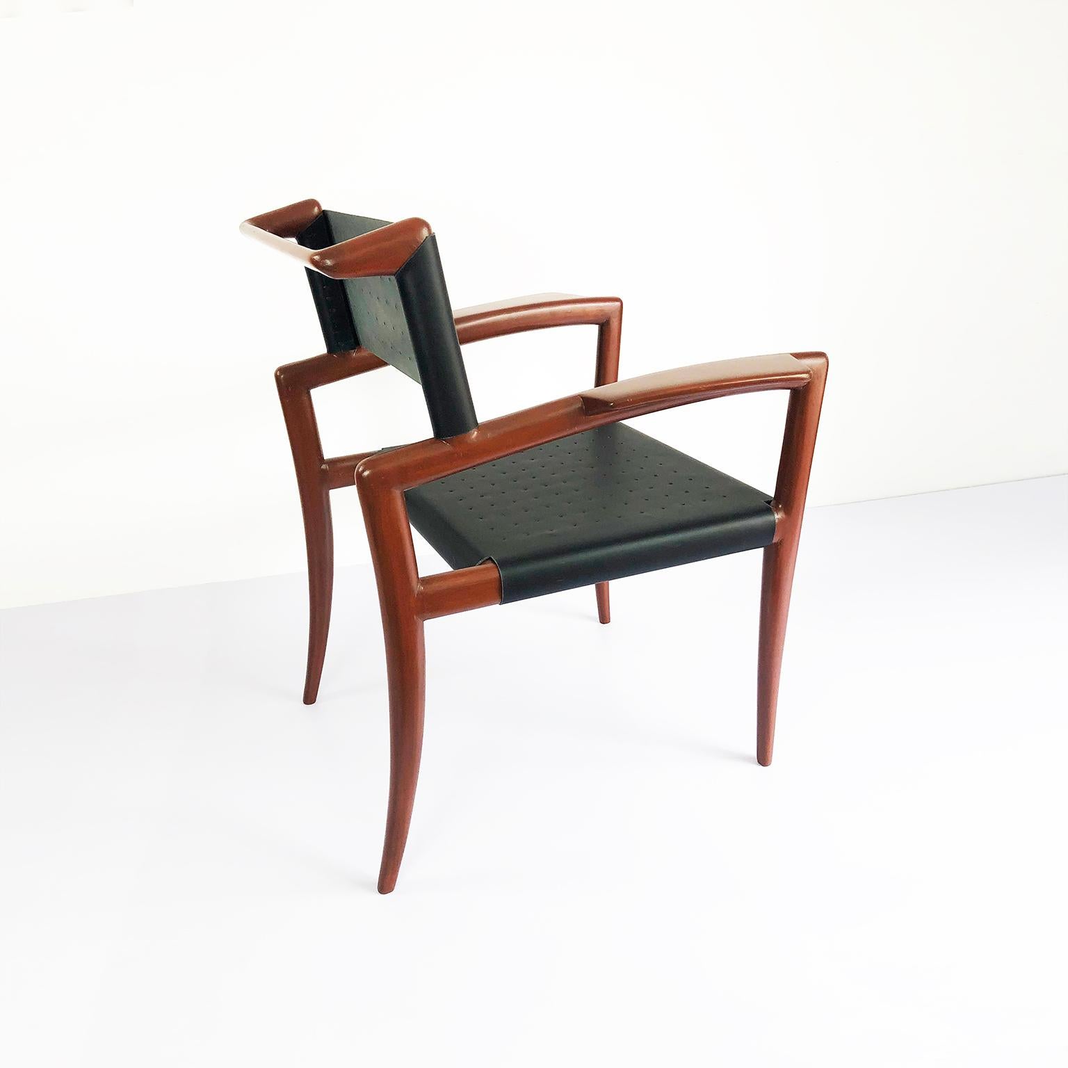 Mexican Extremely Hard to Find Pair of Klismos Chairs by Charles Allen
