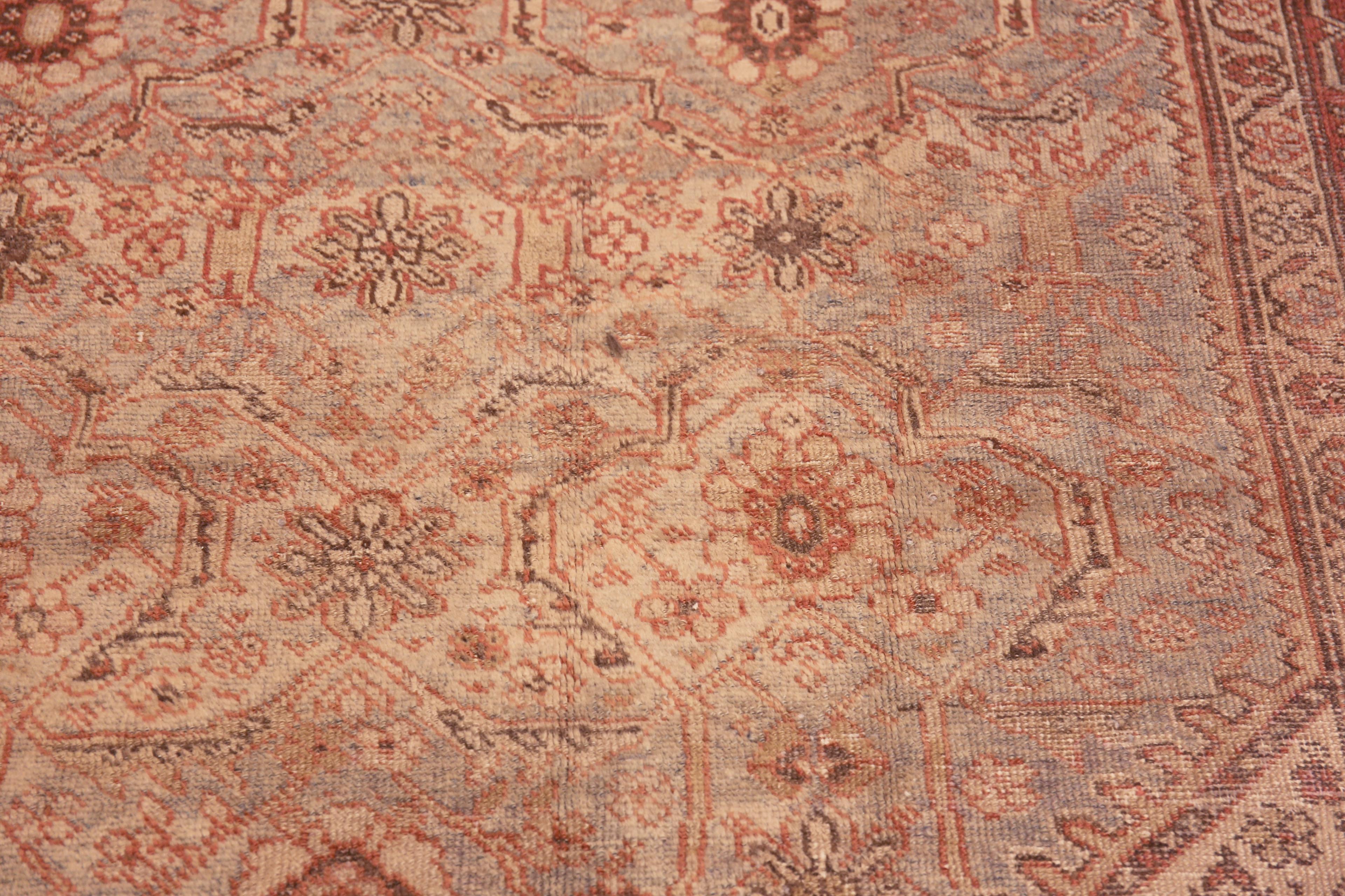 Extremely Impressive Antique Geometric Persian Sultanabad Rug 8'6