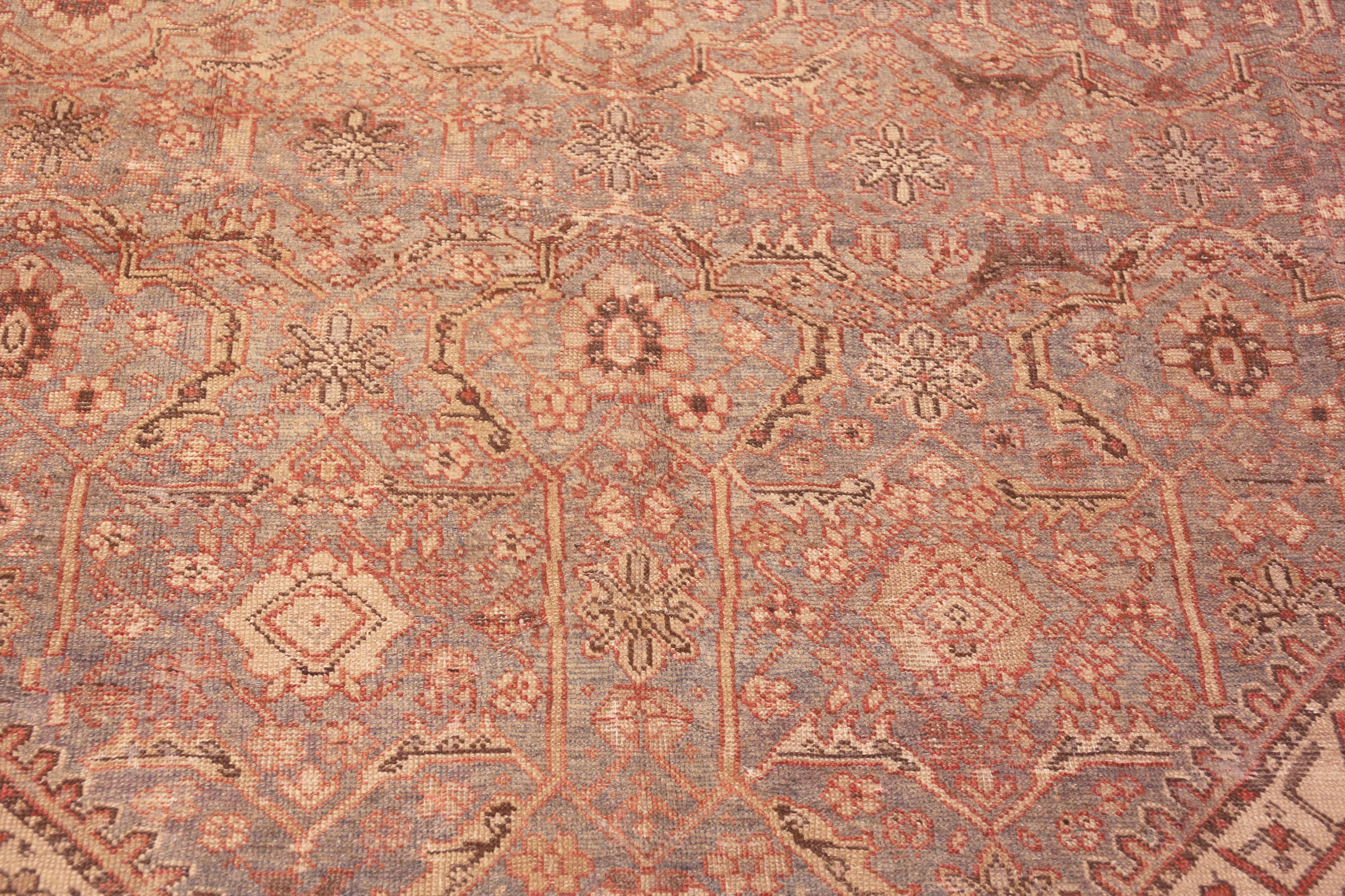 Extremely Impressive Antique Geometric Persian Sultanabad Rug 8'6