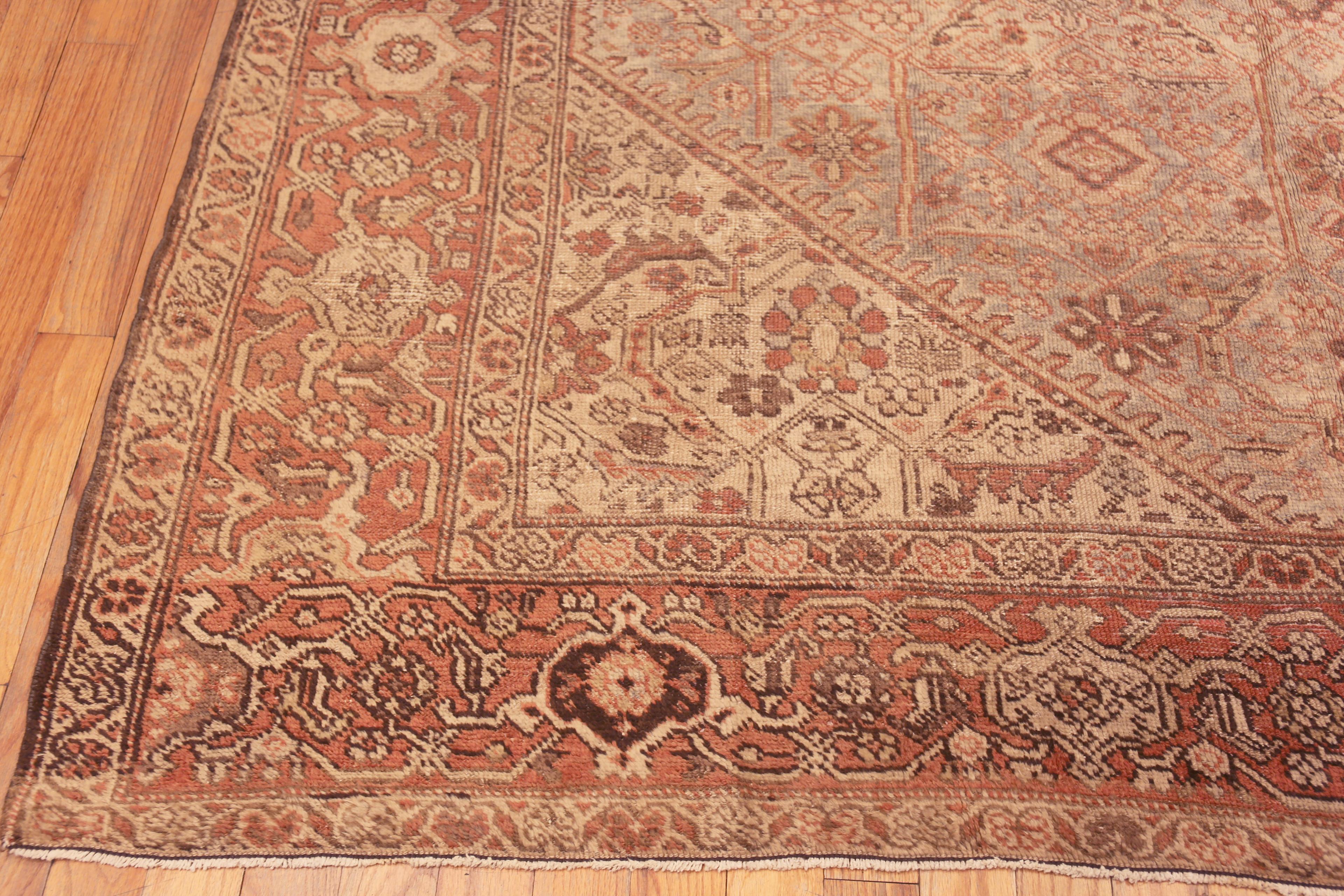 Extremely Impressive Antique Geometric Persian Sultanabad Rug 8'6