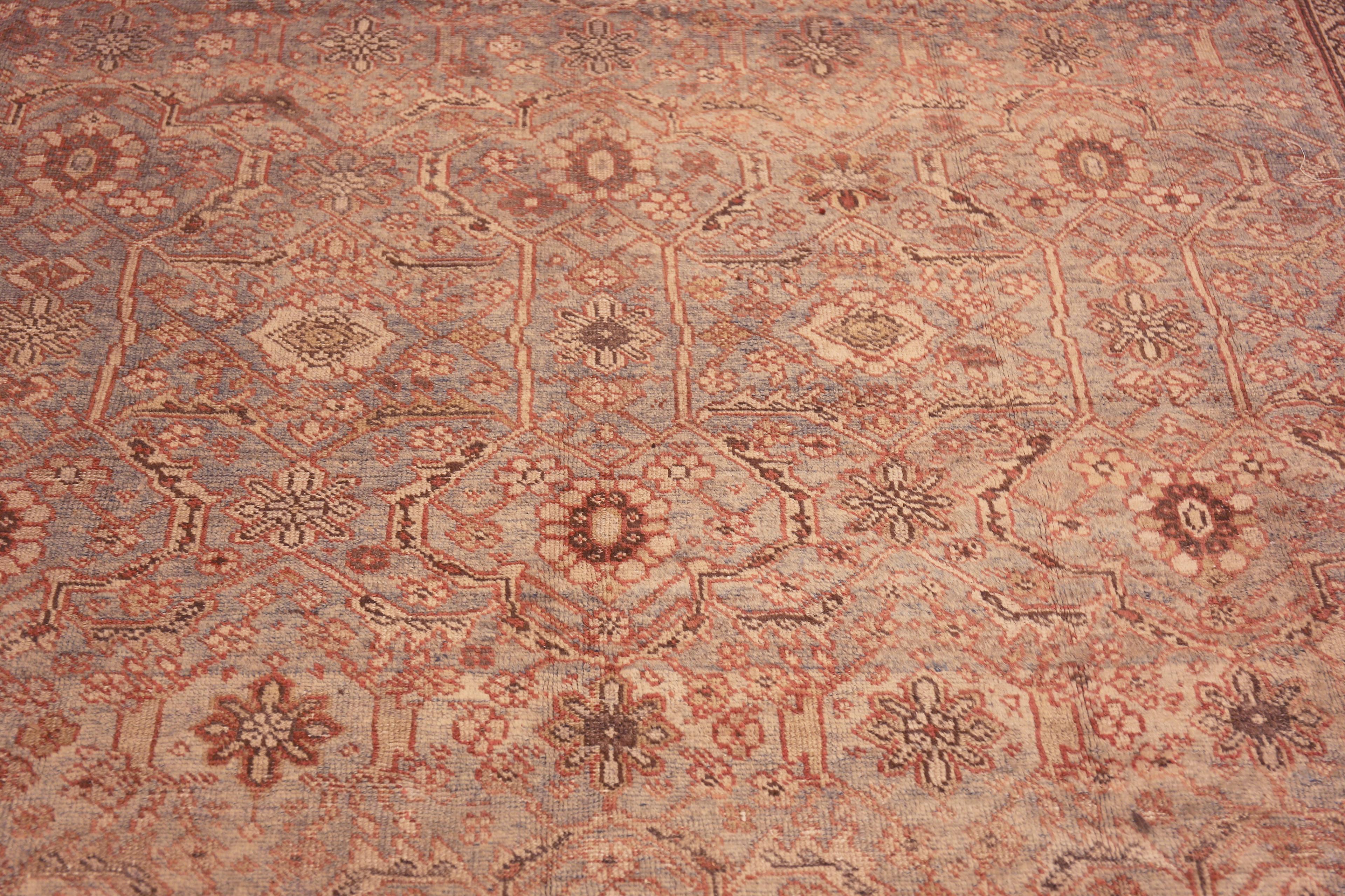 Extremely Impressive Antique Geometric Persian Sultanabad Rug 8'6