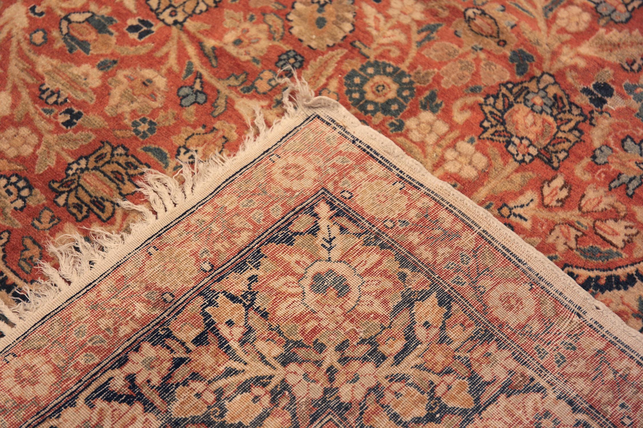 Extremely Impressive Antique Persian Tabriz Floral Area Rug 8'4