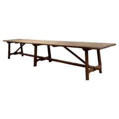 Extremely Large Brutalist Antique Spanish Table