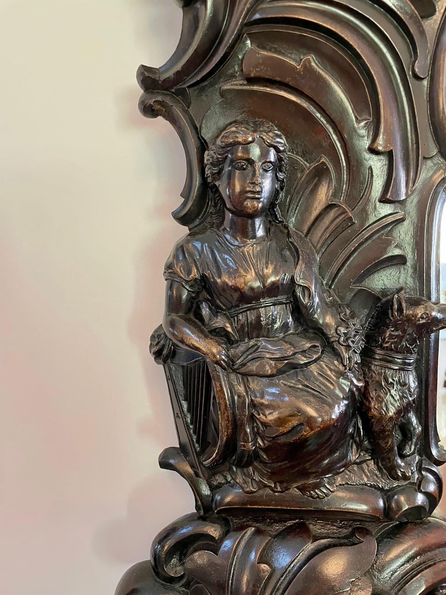 Großer antiker Mahagoni-Konsolentisch mit Spiegelrücken in Ausstellungsqualität im Angebot 8