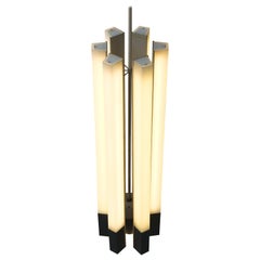 Used Extremely Large Fluorescent Tube Chandelier