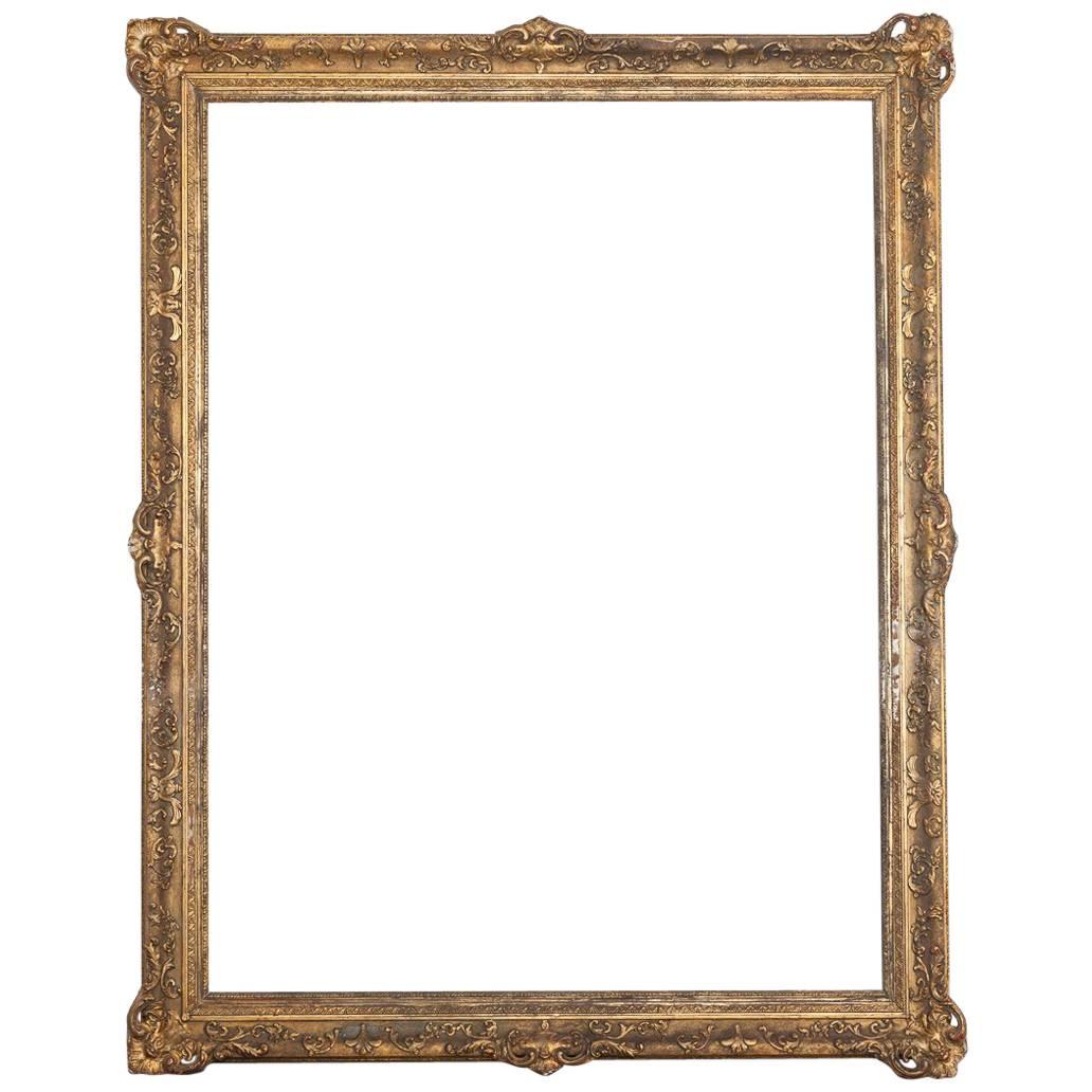 Extremely Large Gilt and Gesso Frame, circa 1900