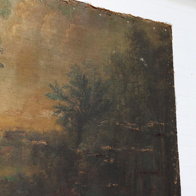 Extremely Large Monumental Wall Painting, 19th Century im Zustand „Starke Gebrauchsspuren“ im Angebot in OOSTERHOUT, NL