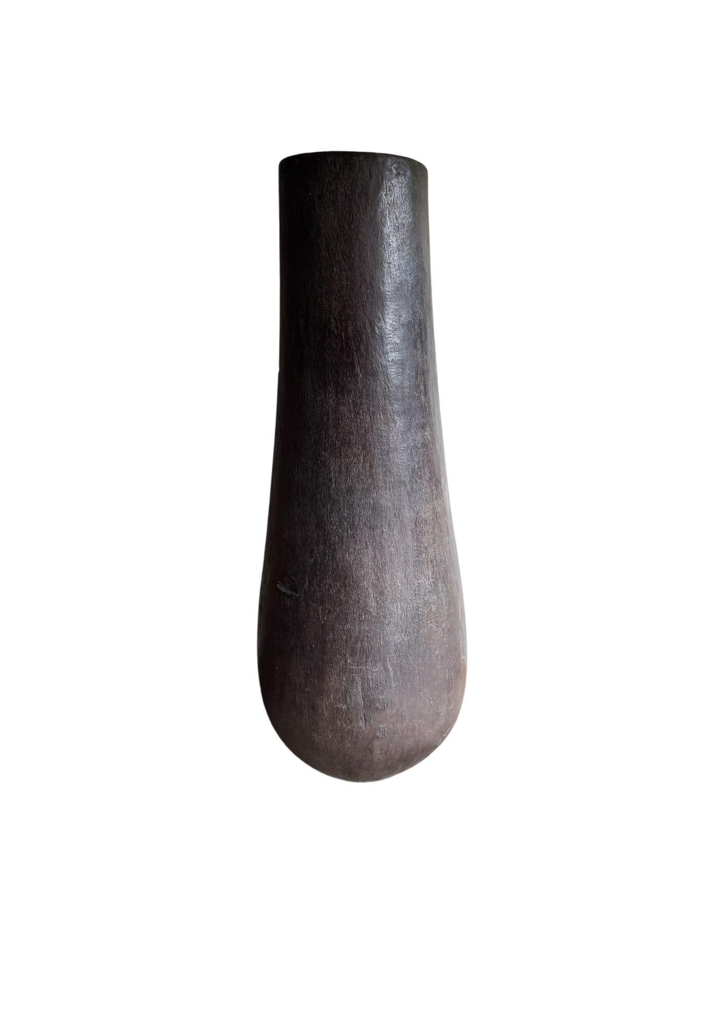 Fioriera scultorea in legno di palma estremamente grande, moderna e organica in vendita 2