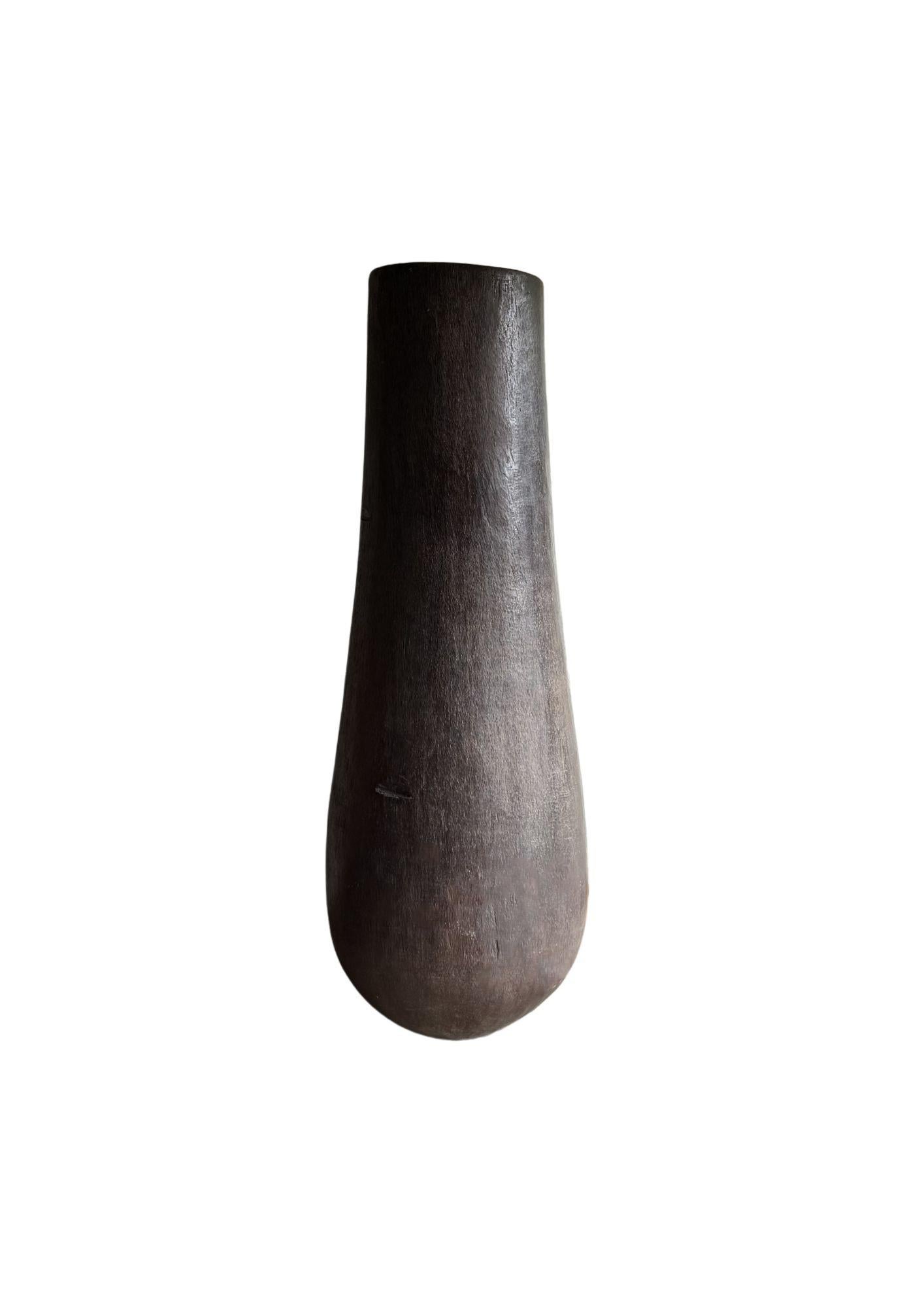 Fioriera scultorea in legno di palma estremamente grande, moderna e organica in vendita 5