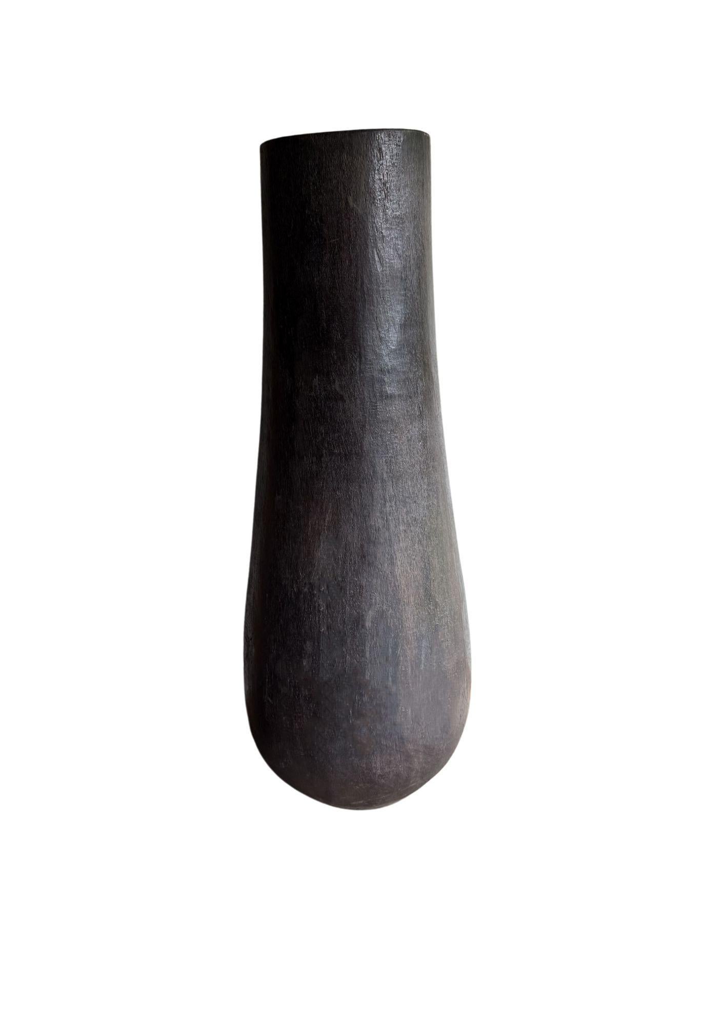 Palma Fioriera scultorea in legno di palma estremamente grande, moderna e organica in vendita