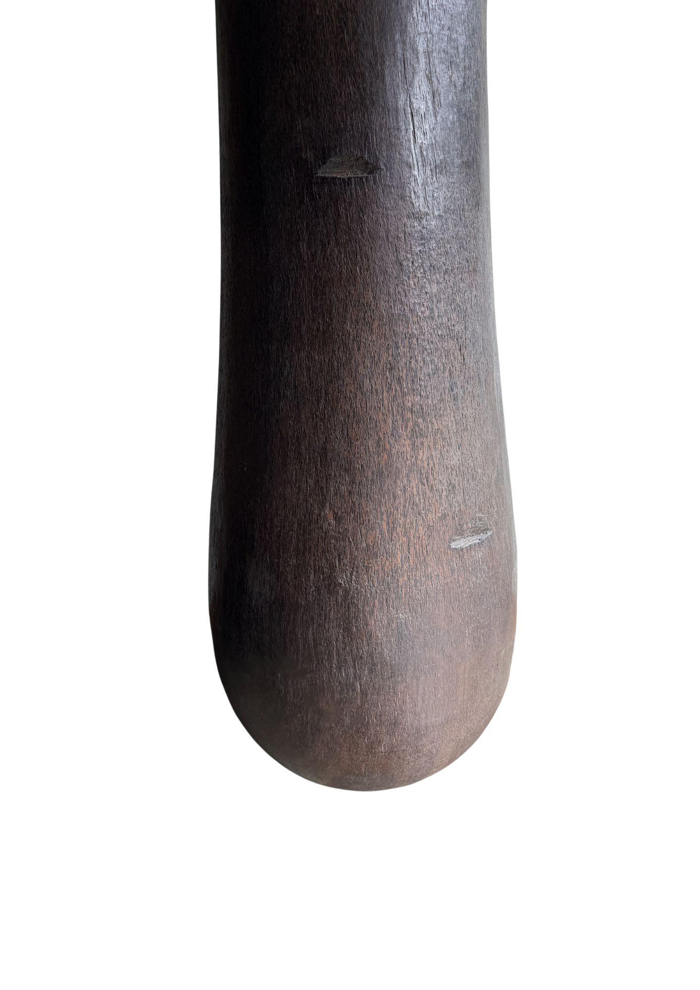 Fioriera scultorea in legno di palma estremamente grande, moderna e organica in vendita 1