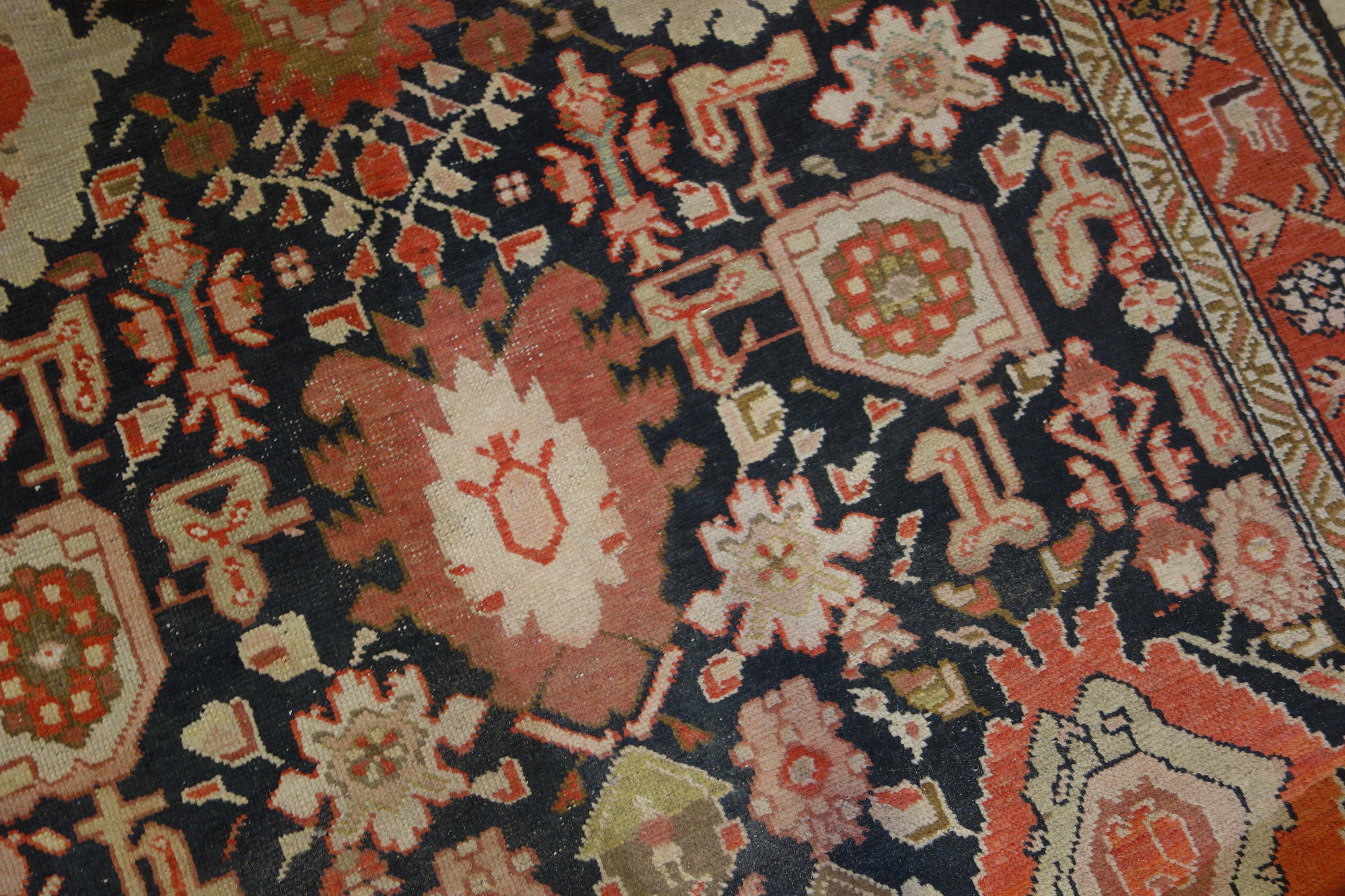 Extremely Long Early 20th Century Kuba Kelleh Corridor Carpet, Runner  For Sale 8