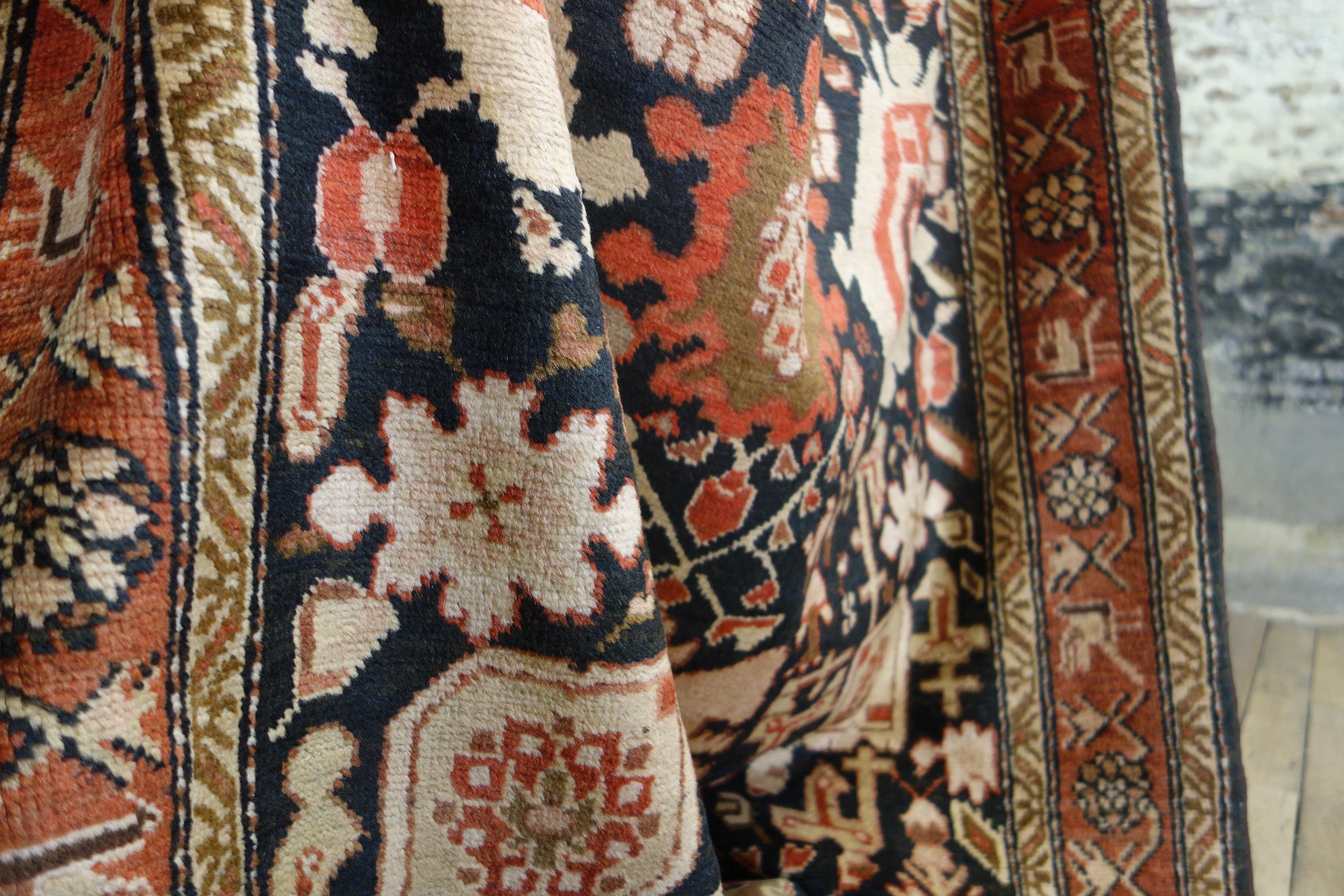 Extremely Long Early 20th Century Kuba Kelleh Corridor Carpet, Runner  For Sale 2