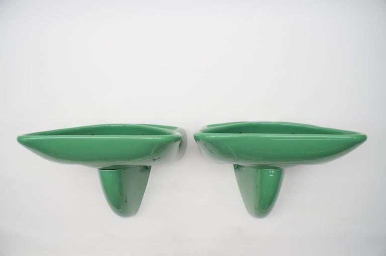 Space Age Extremely Rare 12-Piece Bathroom Set by Luigi Coalni for Villeroy & Boch, 1960s For Sale