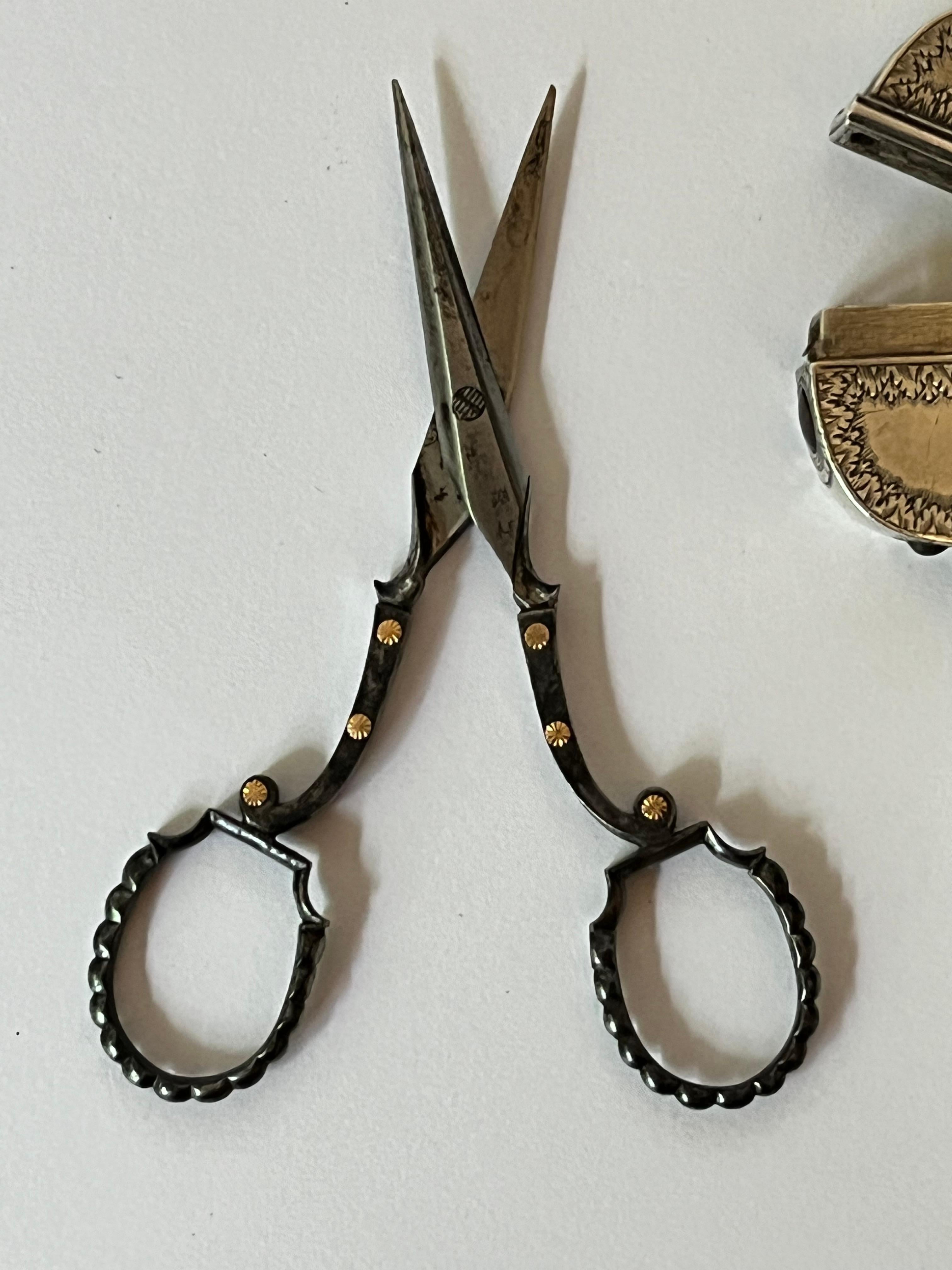 Extremely Rare 17th Century Charles II Sterling Silver Scissors Case c.1670-80 4