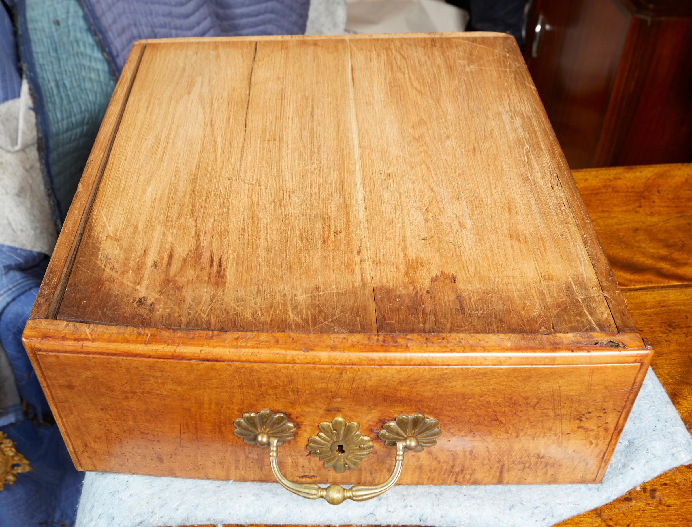 Extremely Rare Bird's-Eye Maple Regence Style French Canadian Commode 11