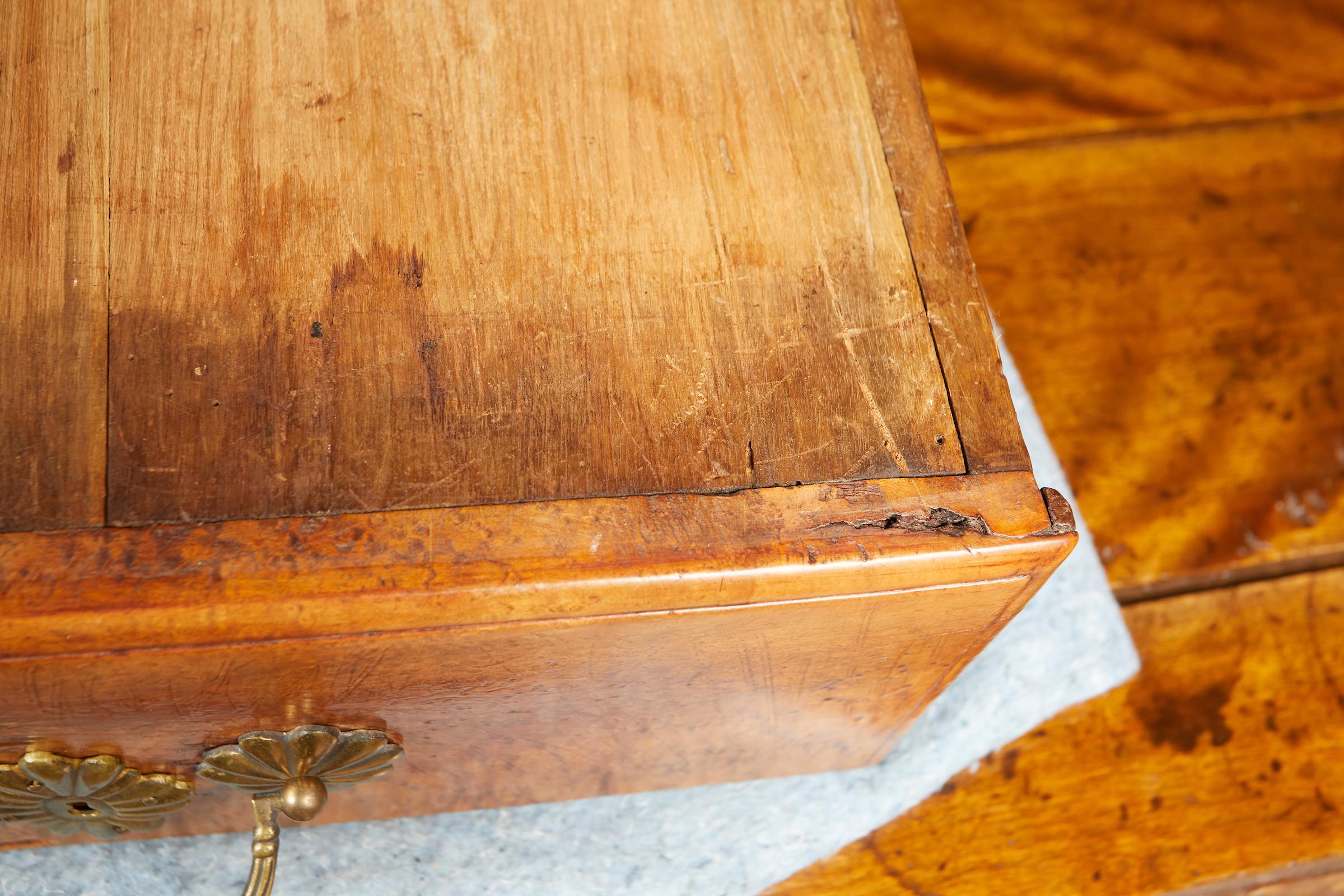 Extremely Rare Bird's-Eye Maple Regence Style French Canadian Commode 12