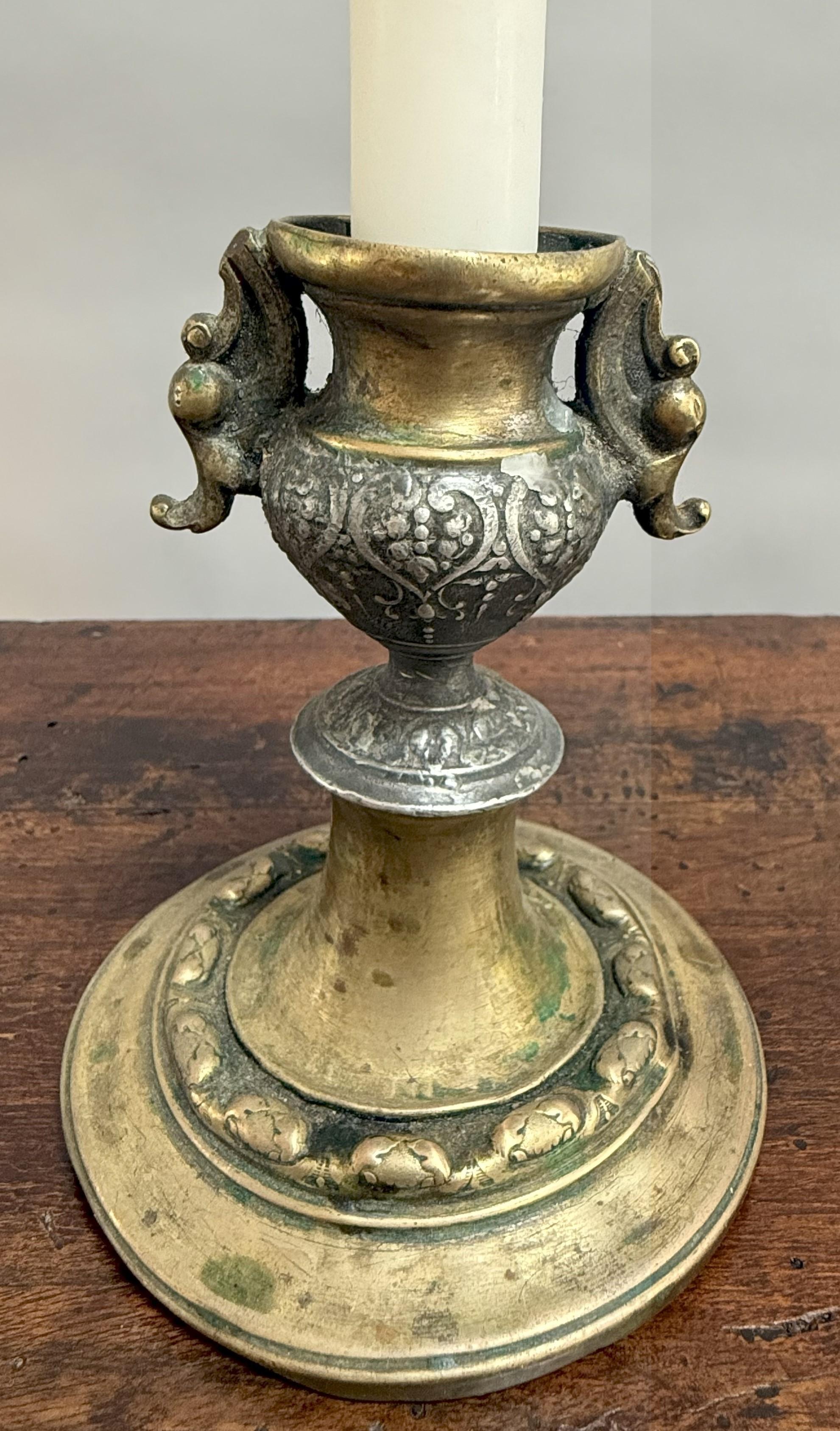 Extremely Rare 18th Century Spanish Colonial Candlestick In Good Condition For Sale In Middleburg, VA