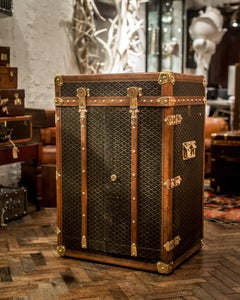 Malle de bureau Arthur Conan Doyle Goyard extrêmement rare du 20ème siècle