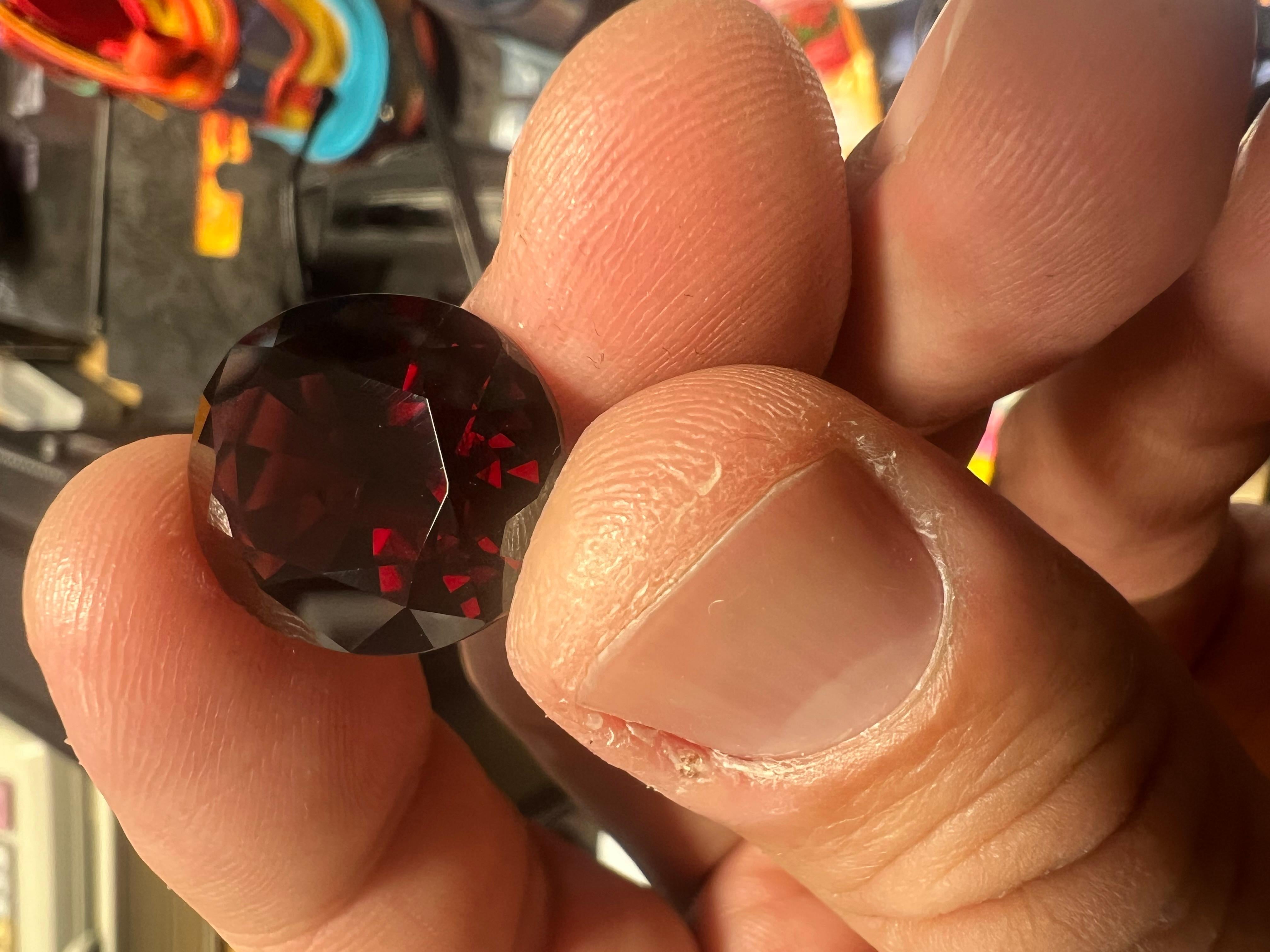 When it comes to red Spinel any of the red Spinel gemstones over seven Carat are considered extremely rare, but this beauty right here has been brought out of my collection to bring to market since there have been none being mined in this size in