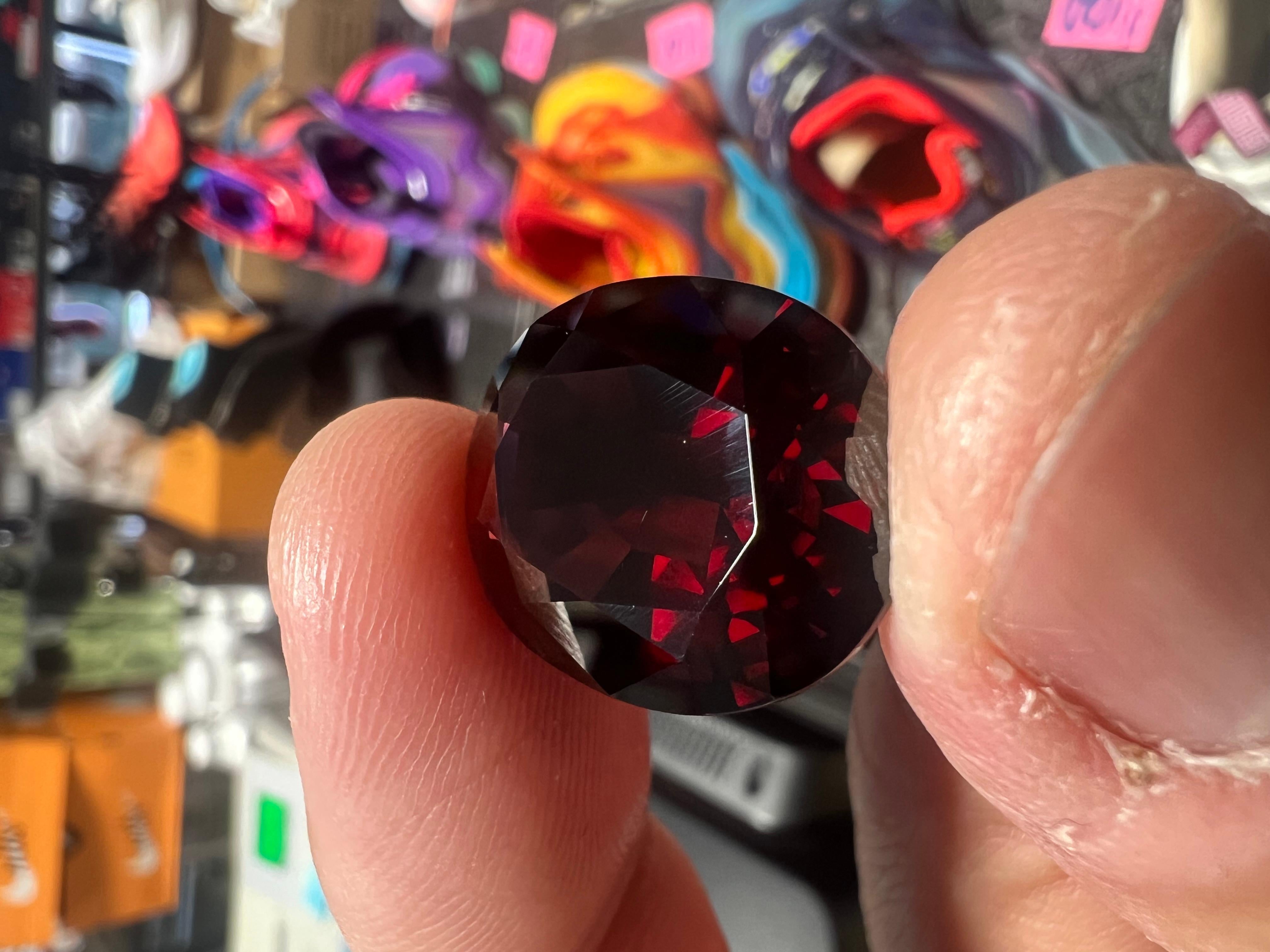 Oval Cut Extremely Rare 24.6 Carat Red Spinel