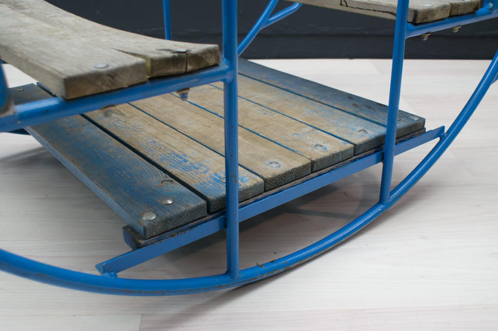 Extremely Rare 4-Seat Child Rocker from the 1960s, Germany 4