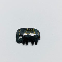 Extremely Rare 5.98 Carat Elephant Cut Black Diamond