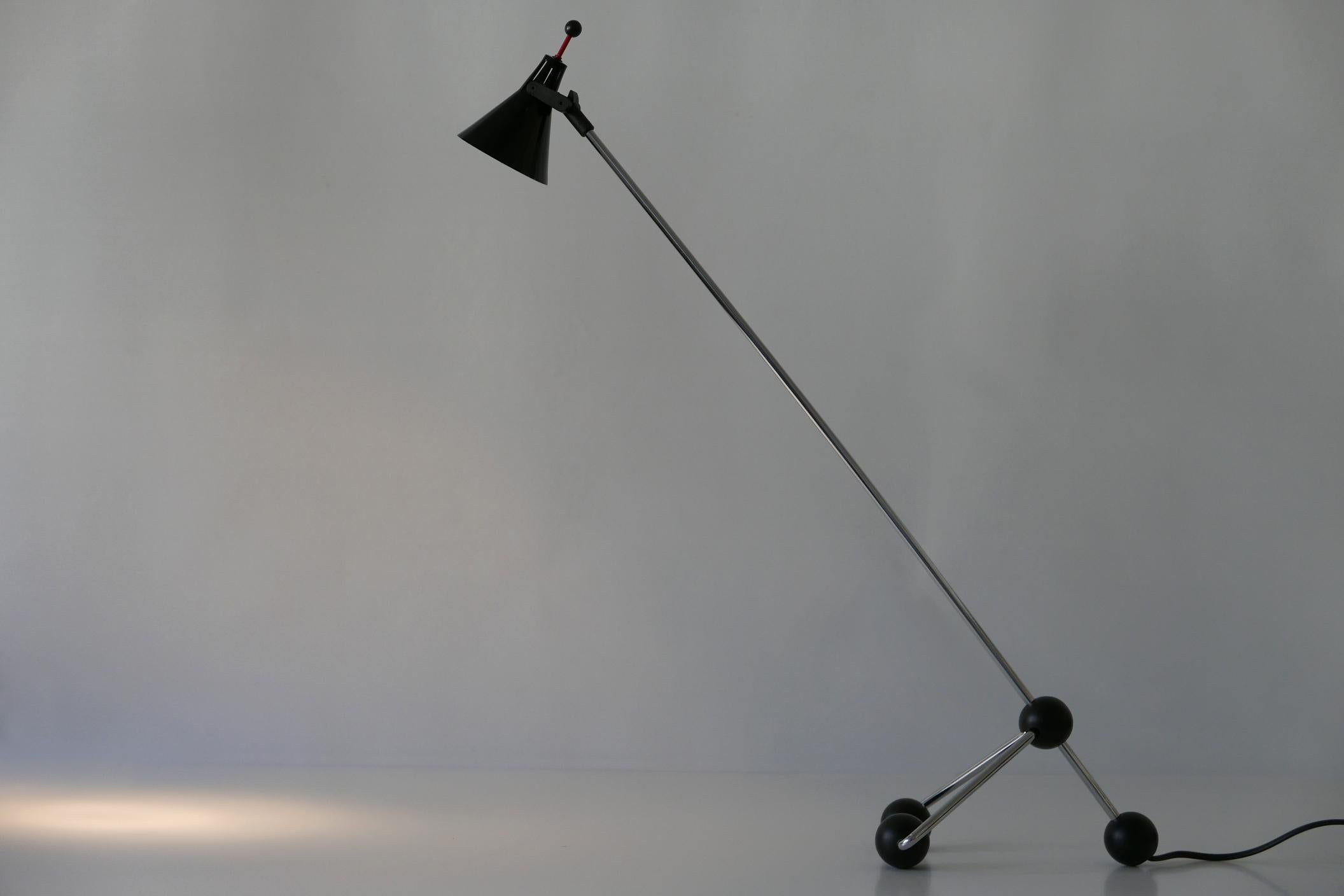 Extremely Rare Adjustable Mid-Century Modern Table Lamp by Otto Kolb, 1970s For Sale 3