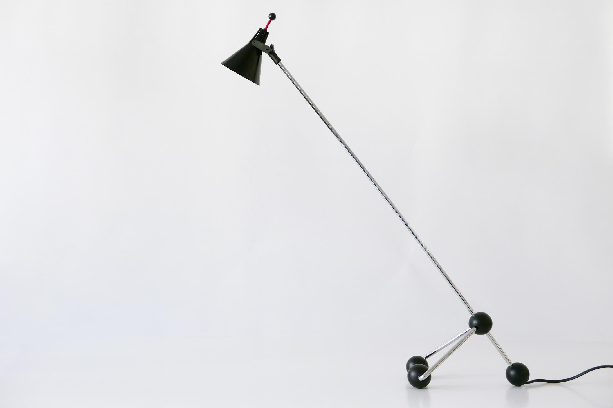 Extremely Rare Adjustable Mid-Century Modern Table Lamp by Otto Kolb, 1970s For Sale 2