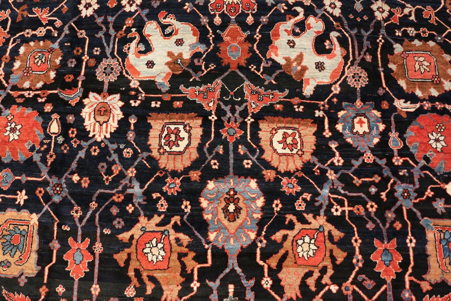 Extremely Rare and Beautiful Antique Persian Bakshaish Rug 5