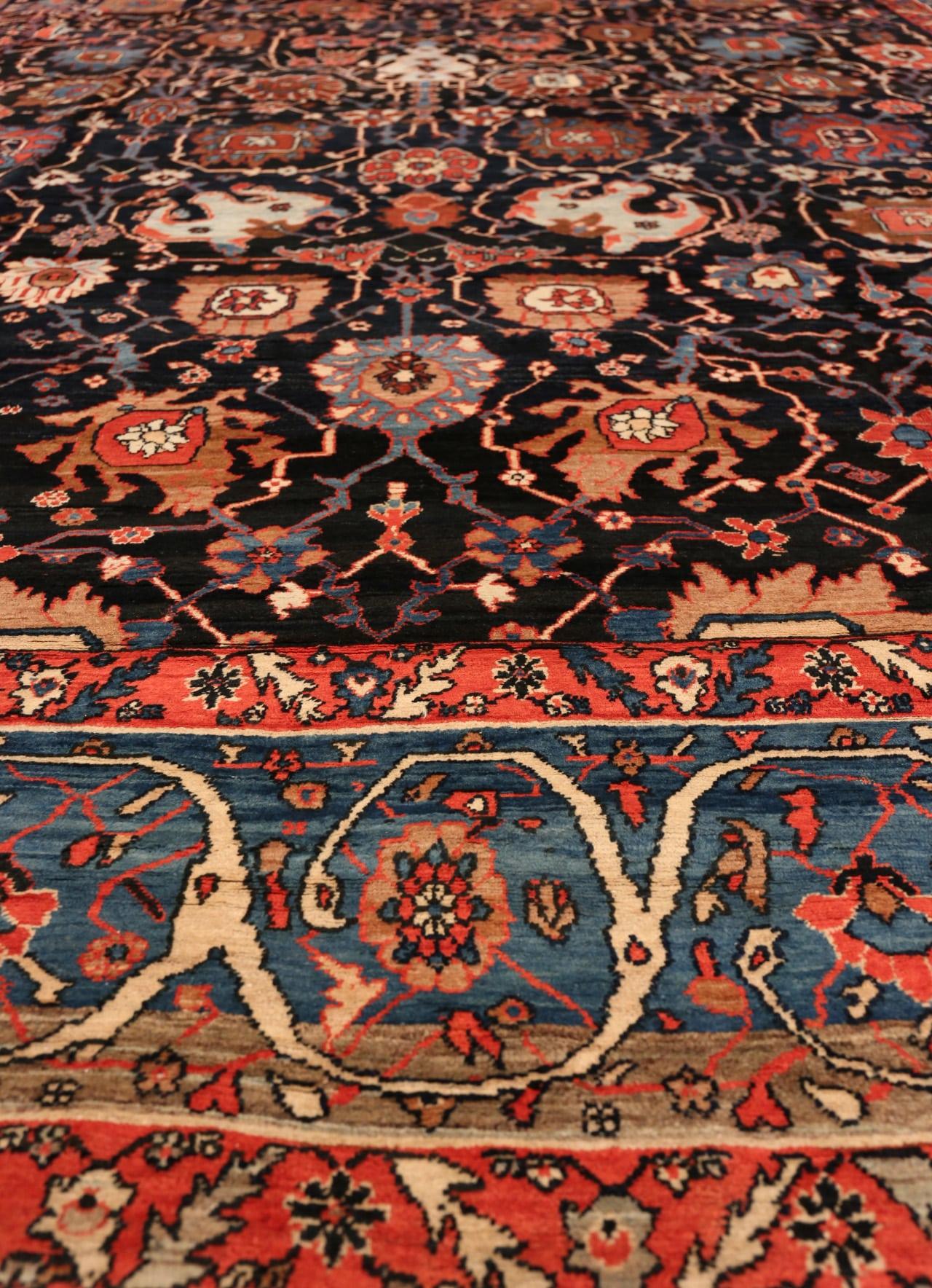 Extremely Rare and Beautiful Antique Persian Bakshaish Rug 2