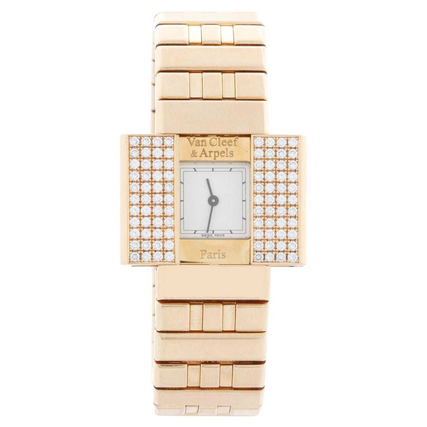 Extremadamente Raro Y Coleccionable Van Cleef
Arpels Domino 39 Damas Oro Amarillo D