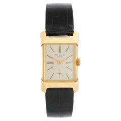 Extrêmement Rare et Collectable Vintage Mens Patek Philippe 18K Yellow Gold Dress