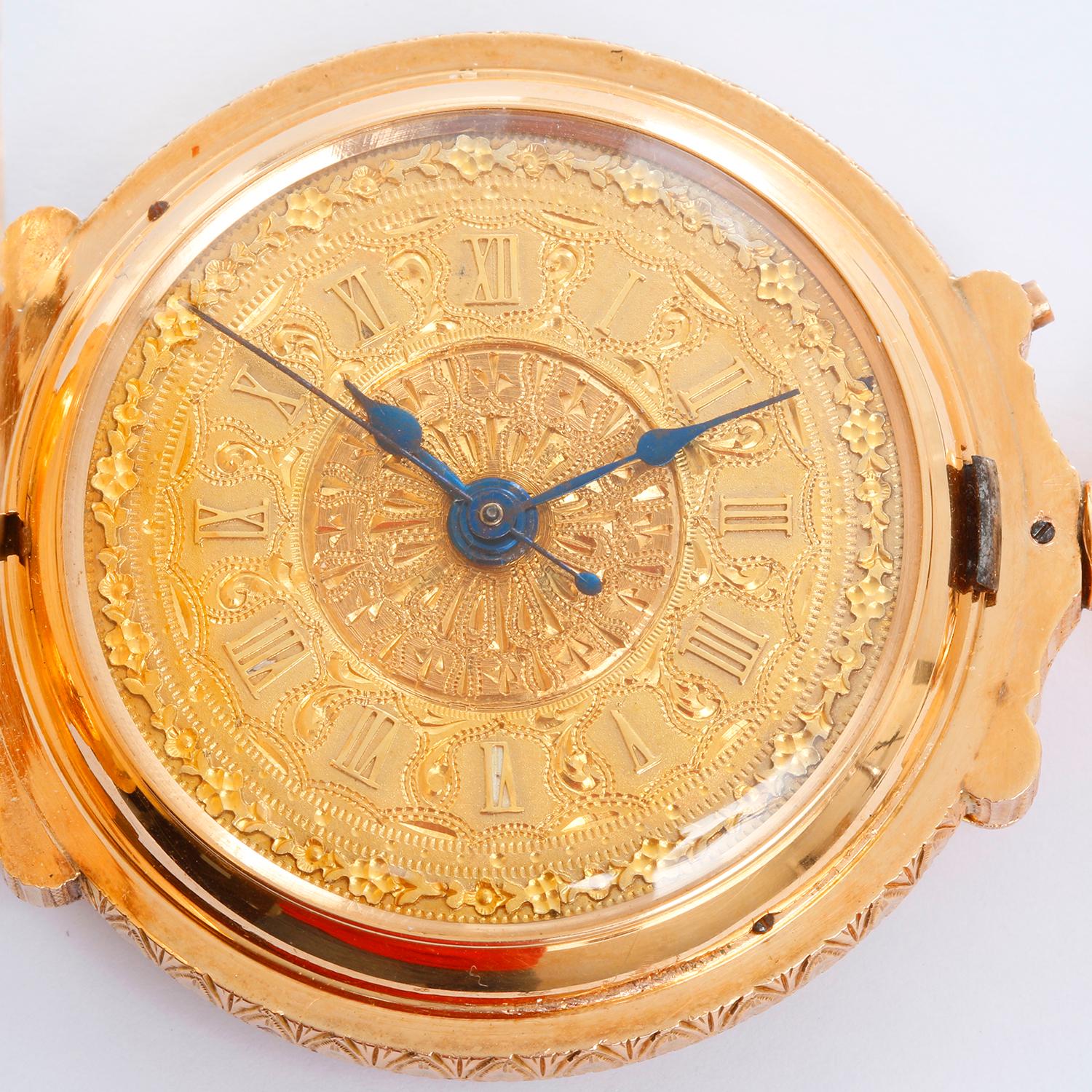 Men's Extremely Rare and Heavy Swiss Full Box Hinge Pocket Watch