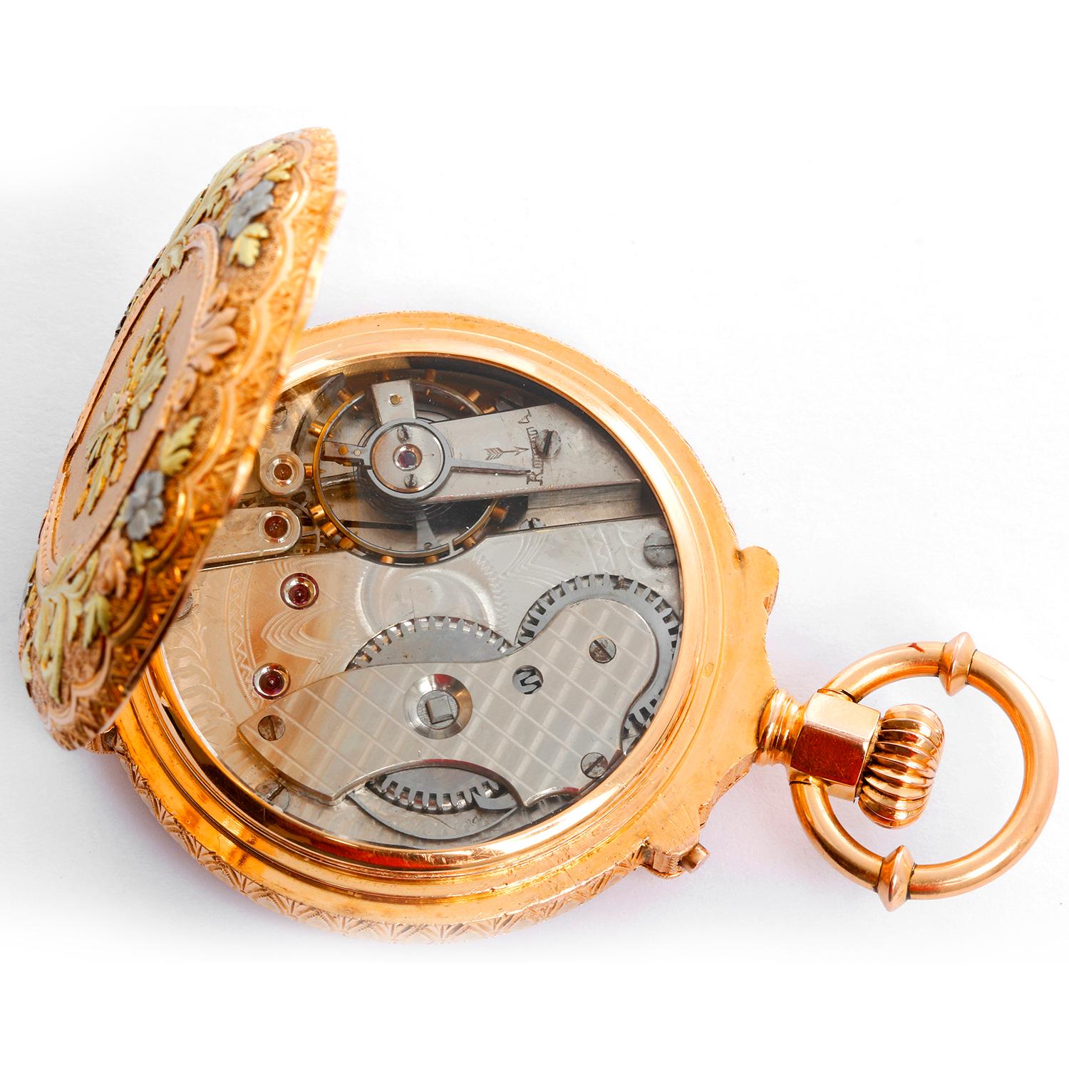 Extremely Rare and Heavy Swiss Full Box Hinge Pocket Watch 4