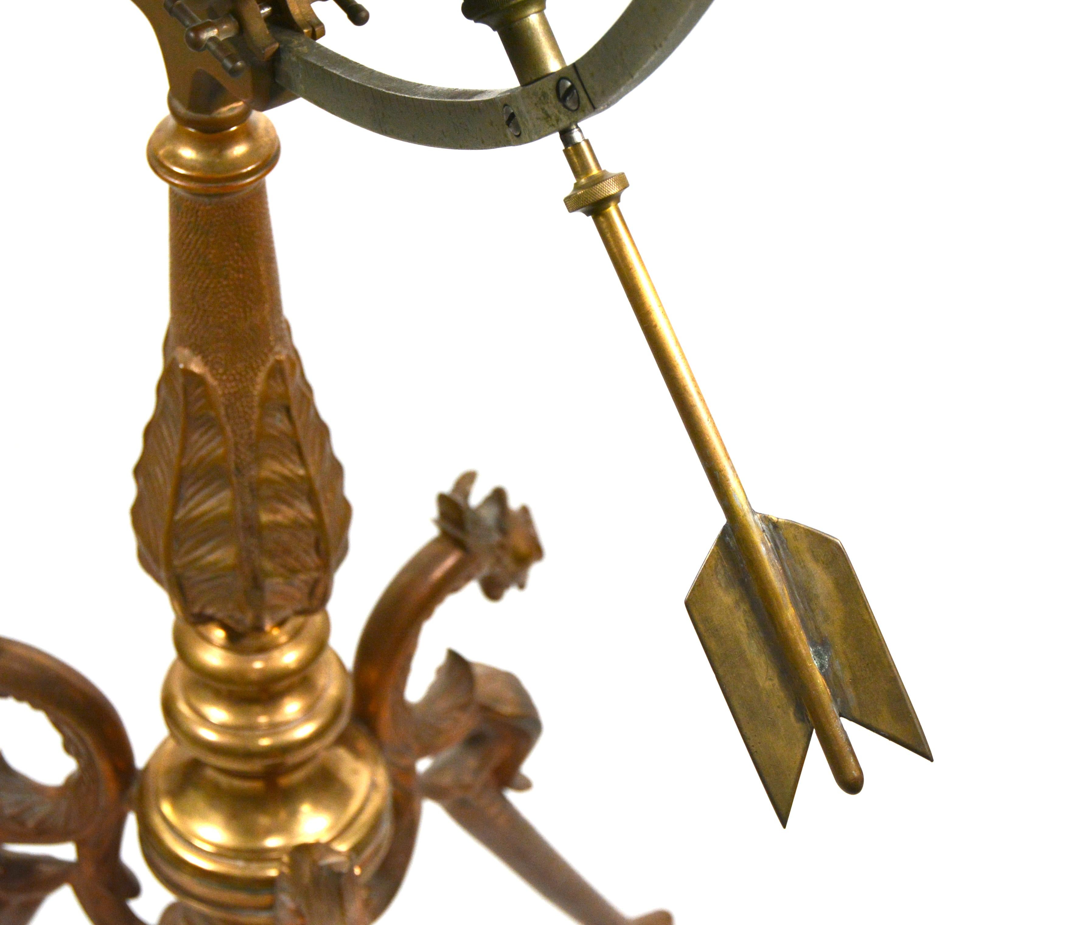 Extremely Rare Antique 1880 American Juvet & Co. Time Globe Floor Clock 7