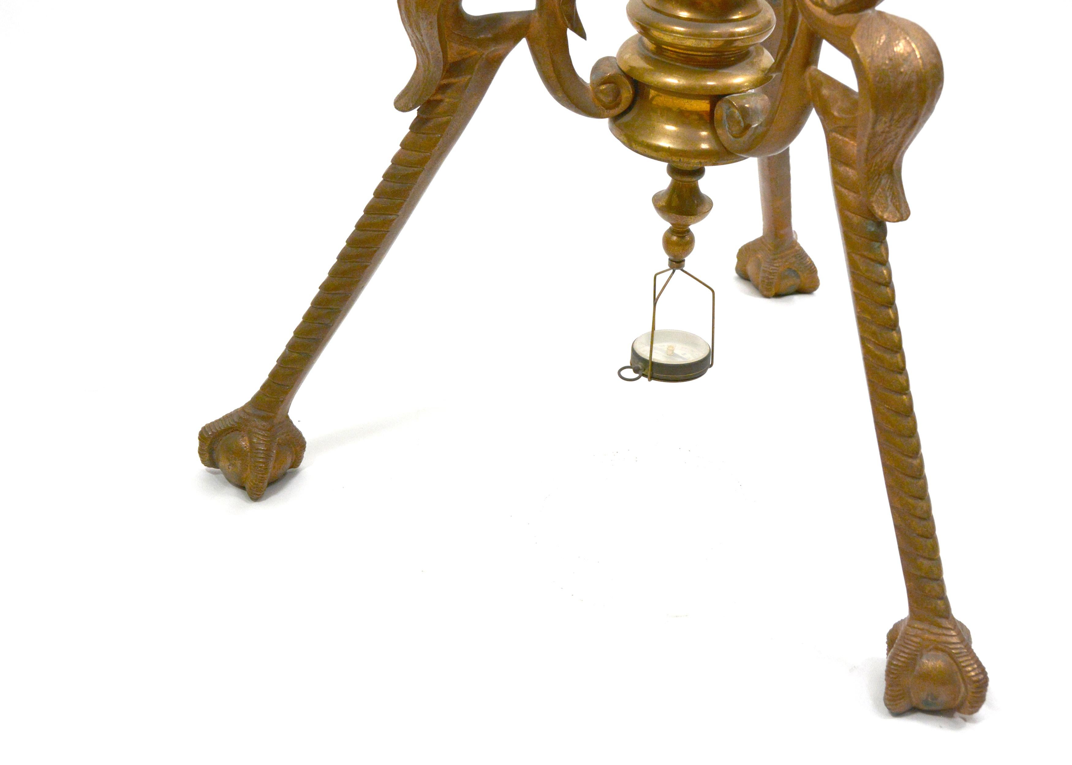 Extremely Rare Antique 1880 American Juvet & Co. Time Globe Floor Clock 9