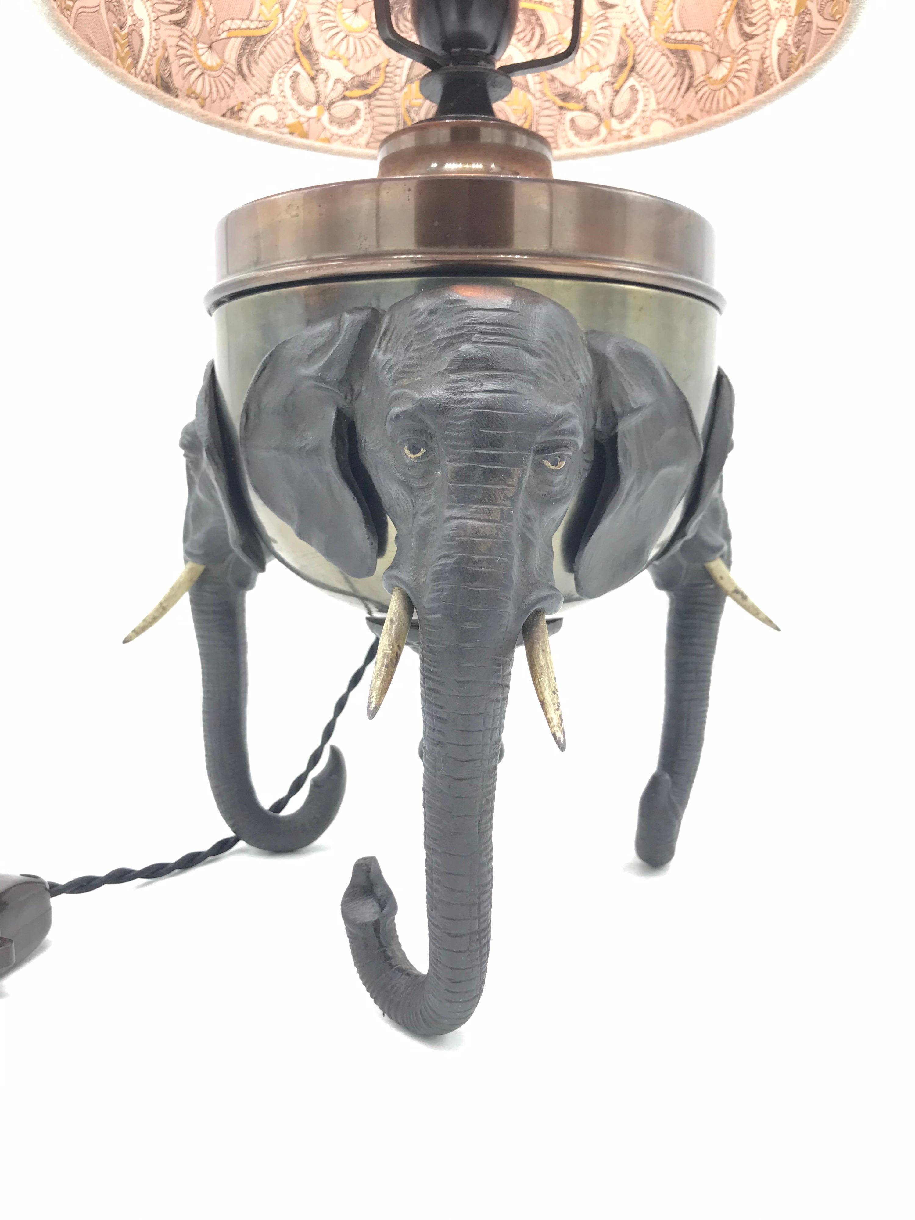 vintage elephant table lamp