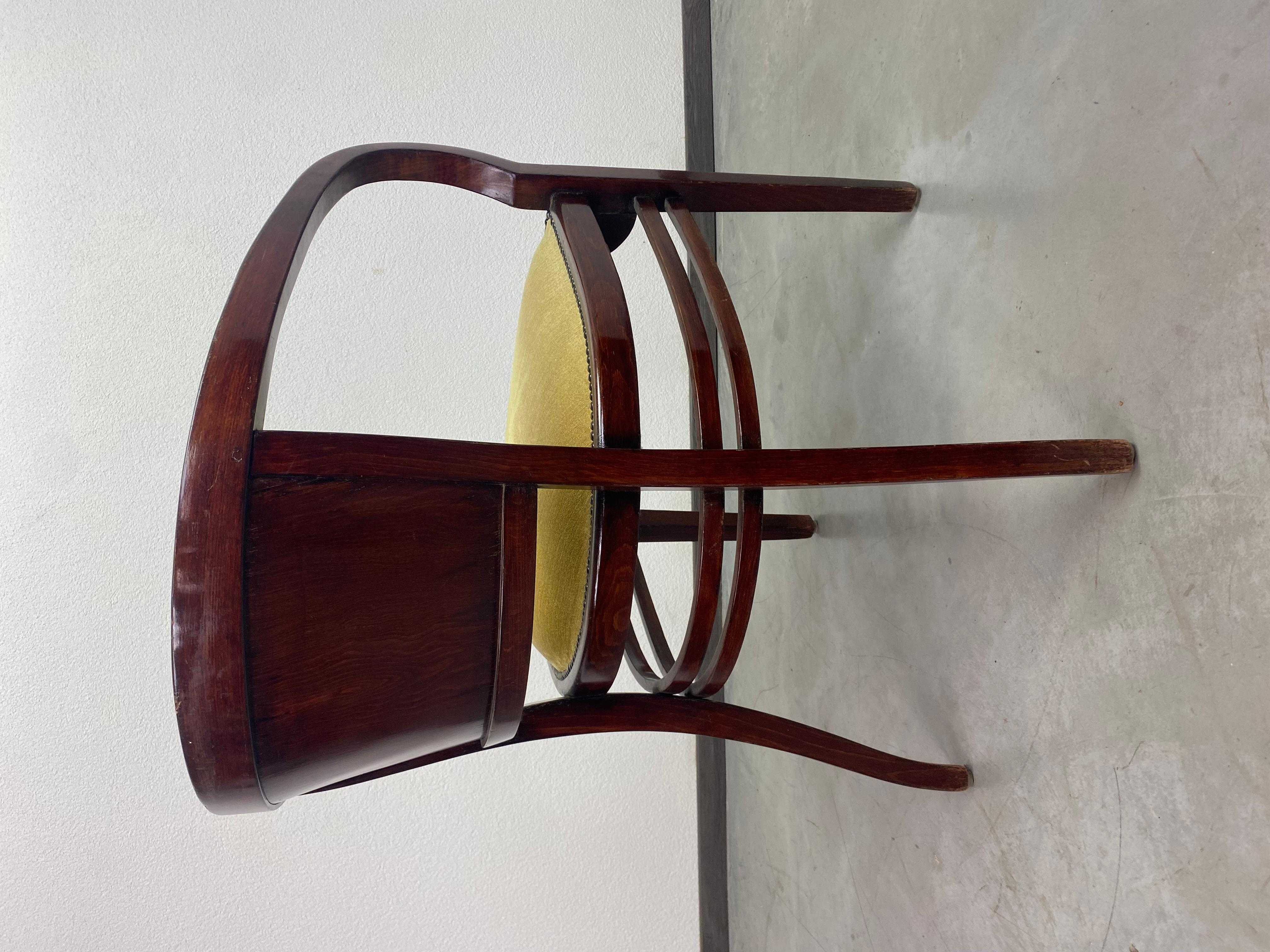 Extremely rare armchairs no.6521 by Otto Wagner for Thonet For Sale 4